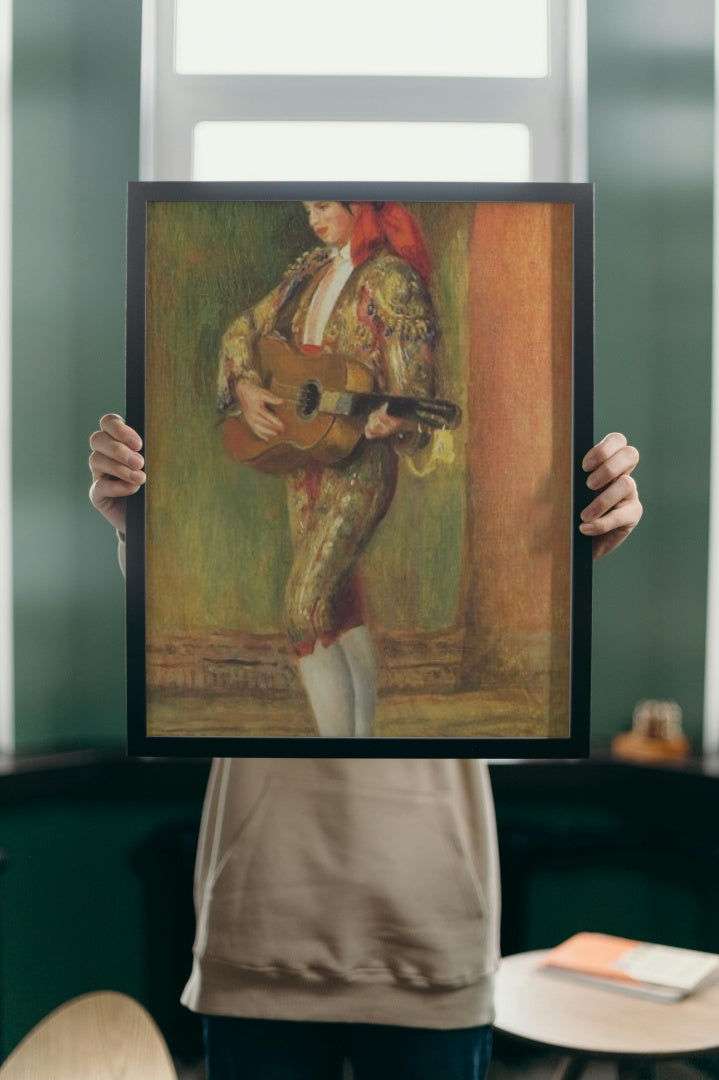 Young Guitarist Standing by Pierre-Auguste Renoir Impressionism Art dated 1897