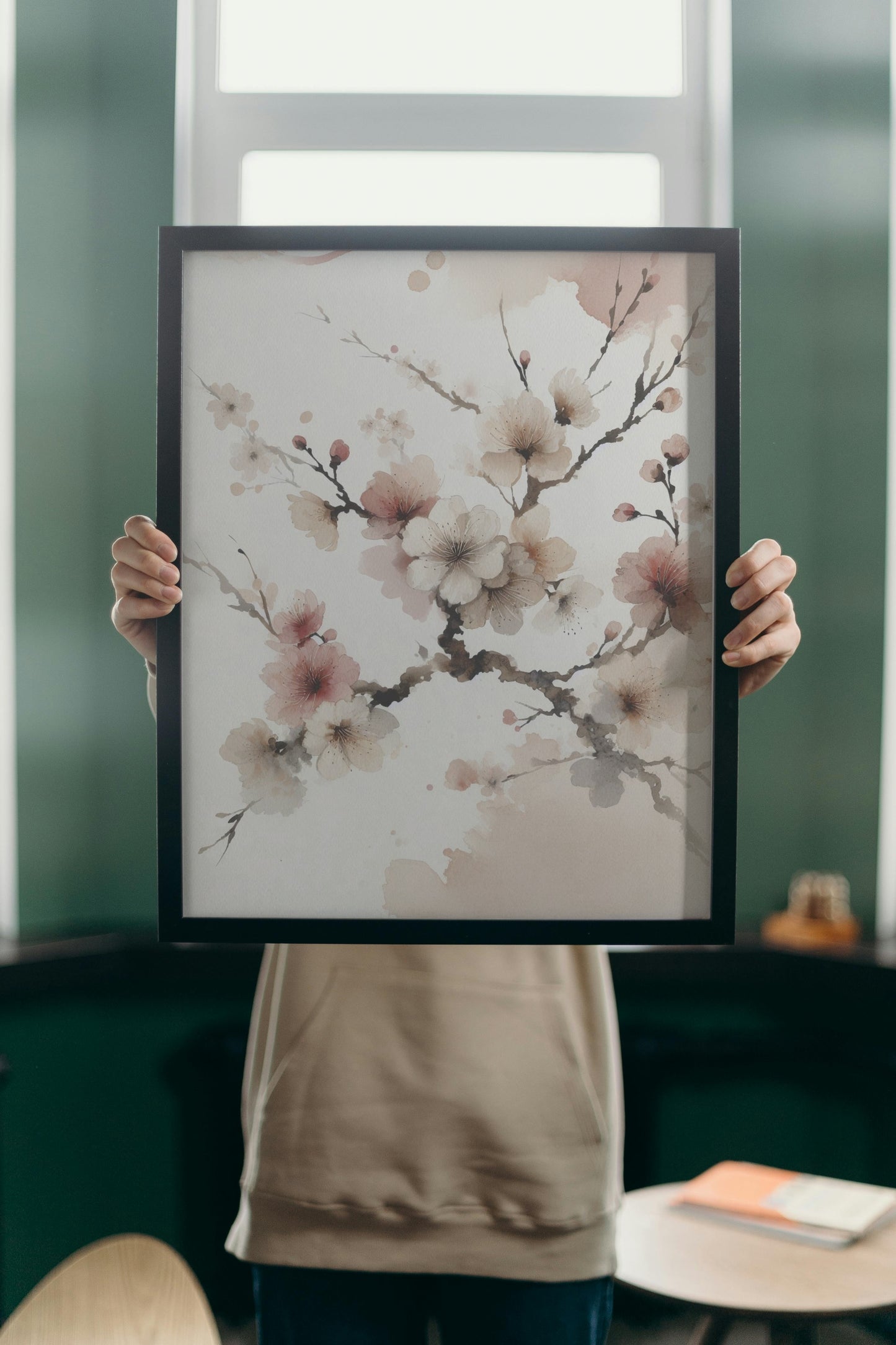 Elysian Ananta Sakura: Ethereal Japanese Watercolor Art