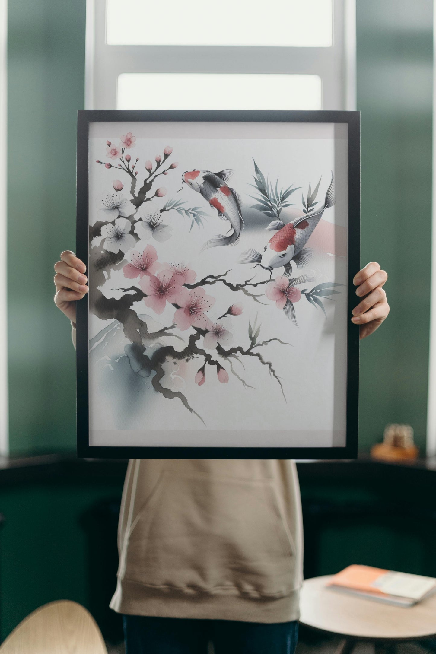 Elysian Ananda Sakura: Japanese Watercolor Serenity