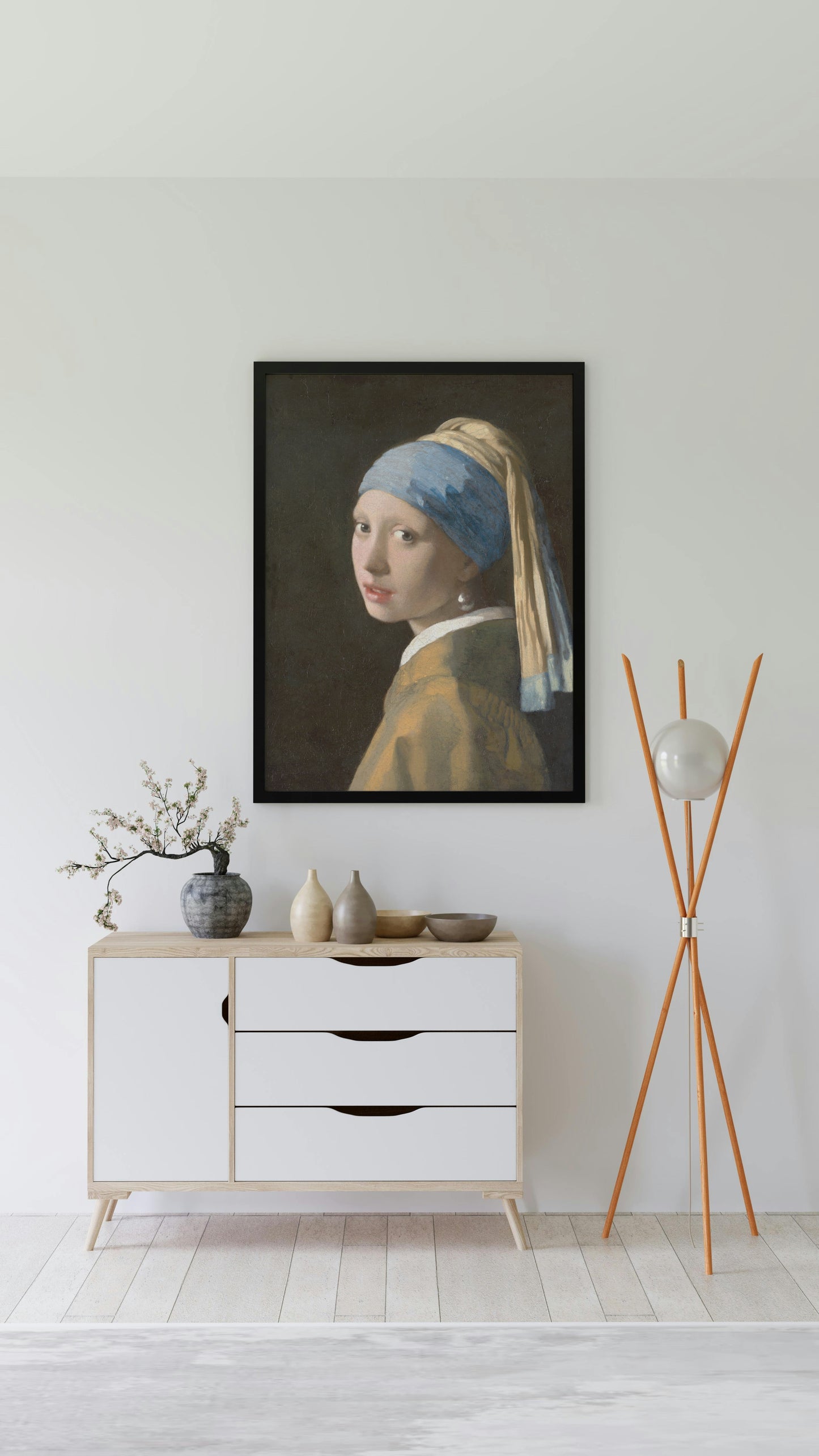 Girl with a Pearl Earring - Reprint of Johannes Vermeer's Masterpiece