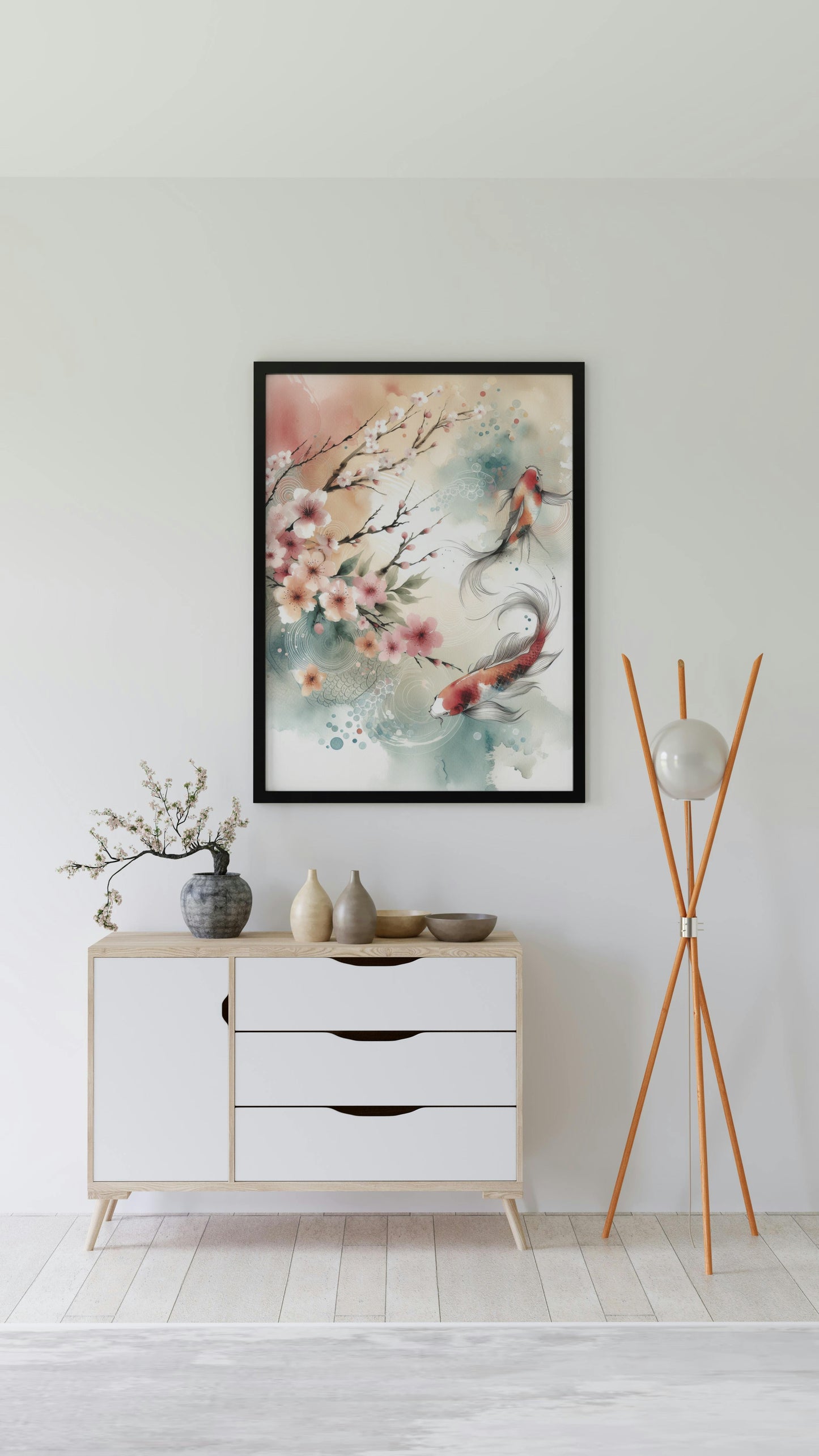 Elysian Akarsha Japanese Watercolor Tapestry