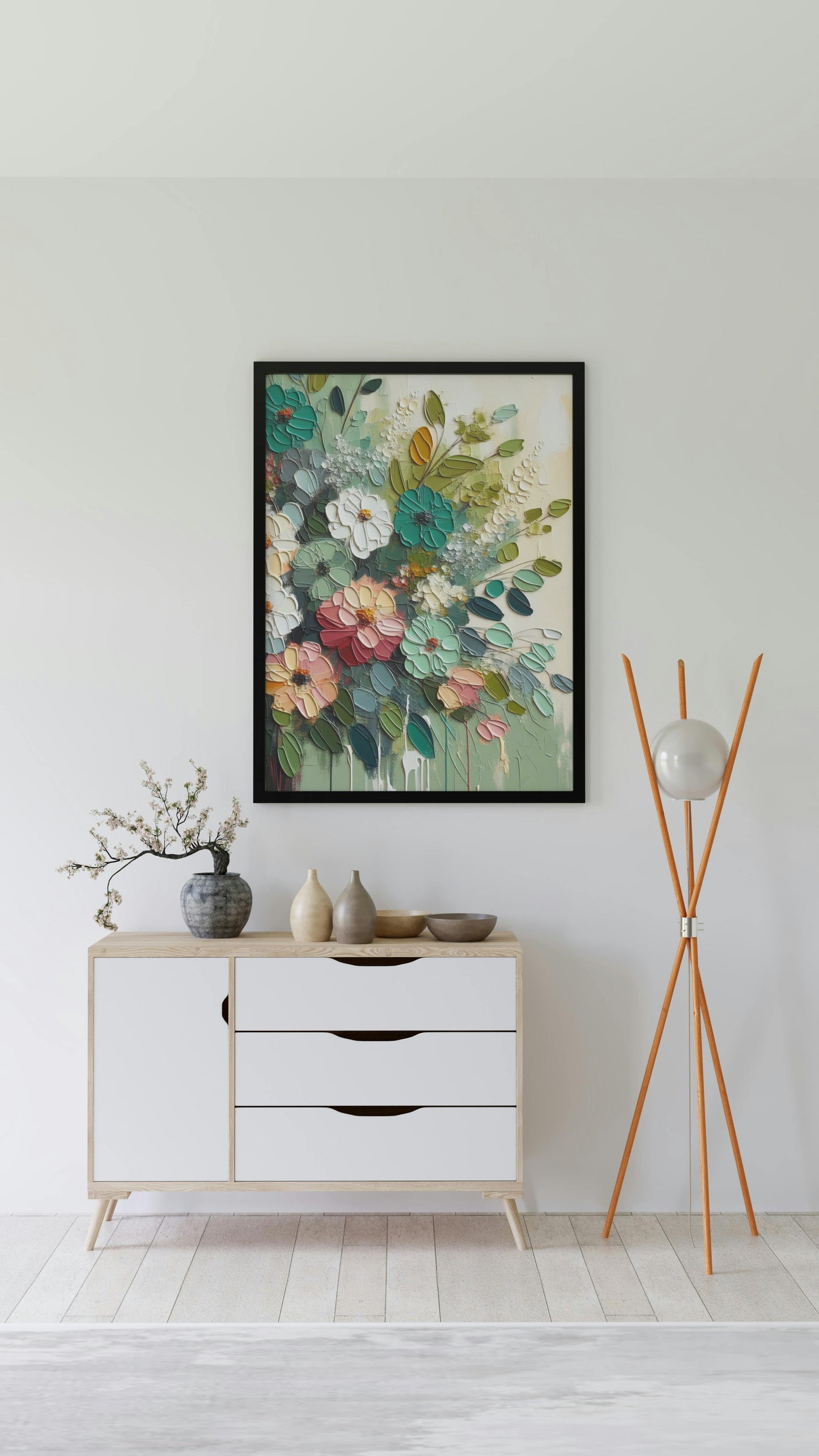 Vibrantus Vedicum Floral Oilpainting Art