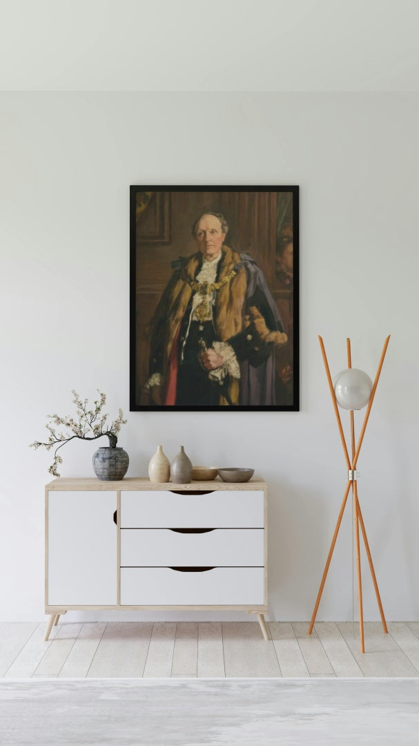 James Fairclough, MP, Mayor of Warrington by James Charles Realism Art dated 1897