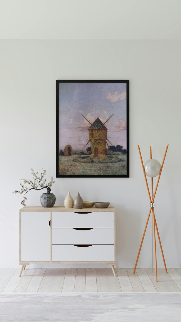 Windmill near Guerande by Ferdinand du Puigaudeau Neo-Impressionism Art