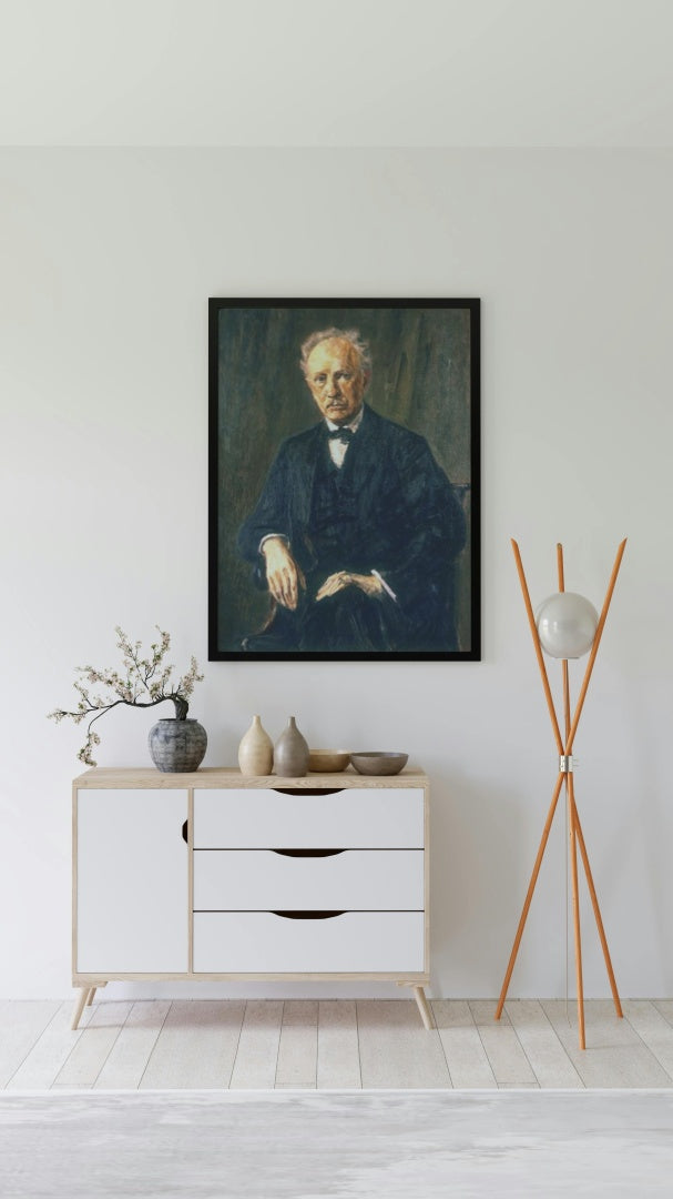 Portrait of Richard Strauss by Max Liebermann Impressionism Art dated 1918