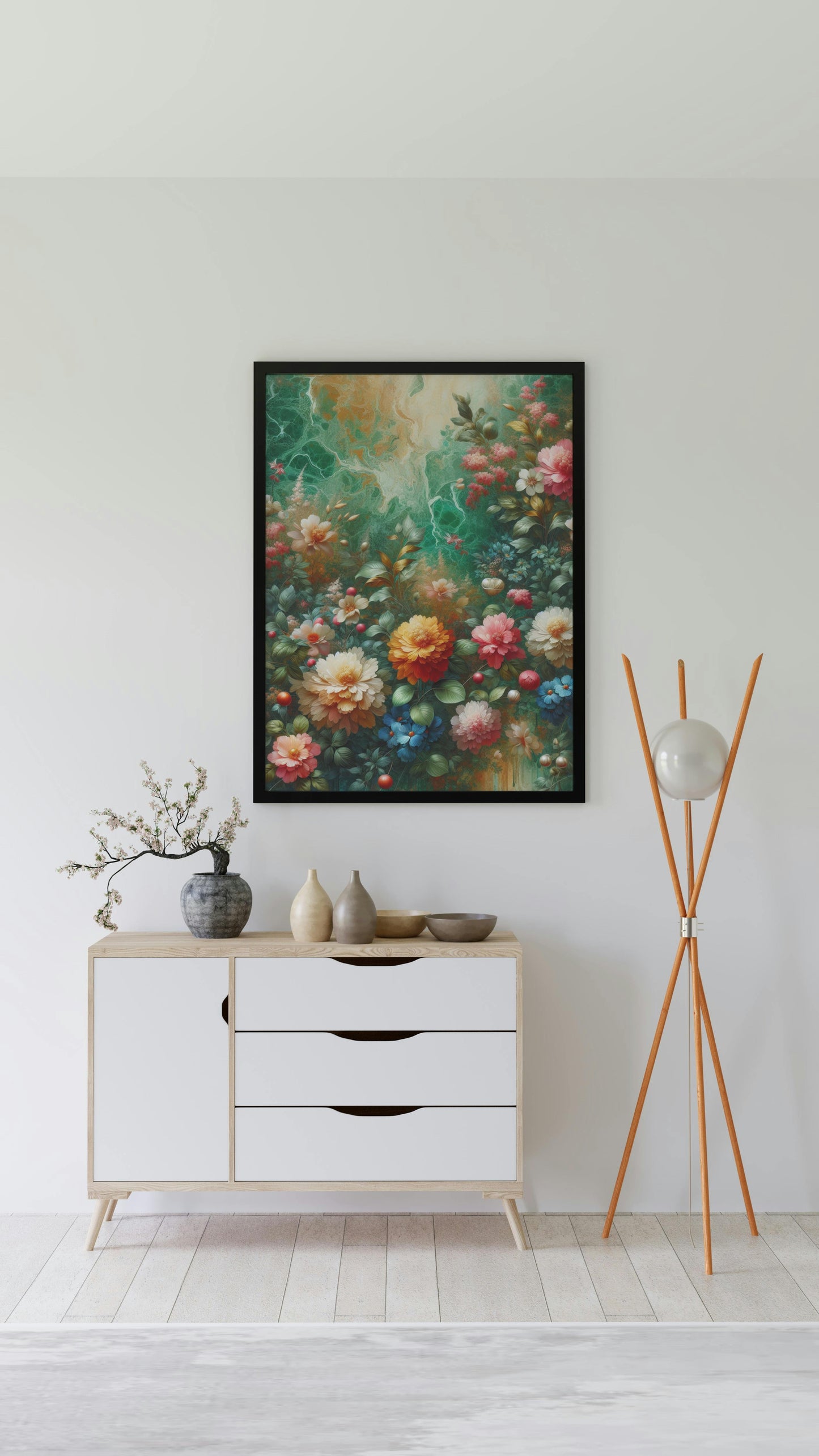 Vibrantus Blossomica Floral Oilpainting