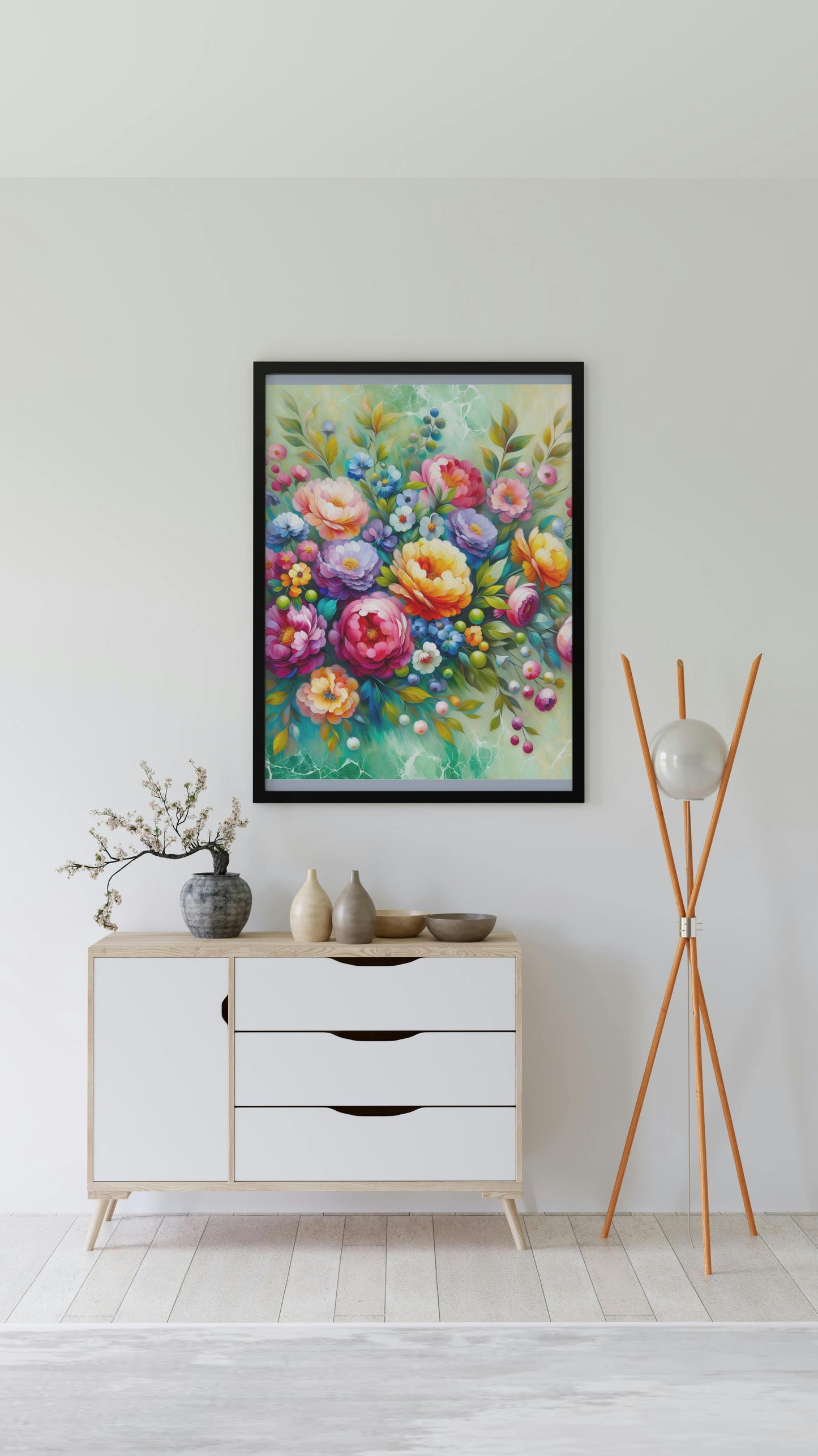 Florabundus Vivida: Bright and Textured Floral Oil Painting