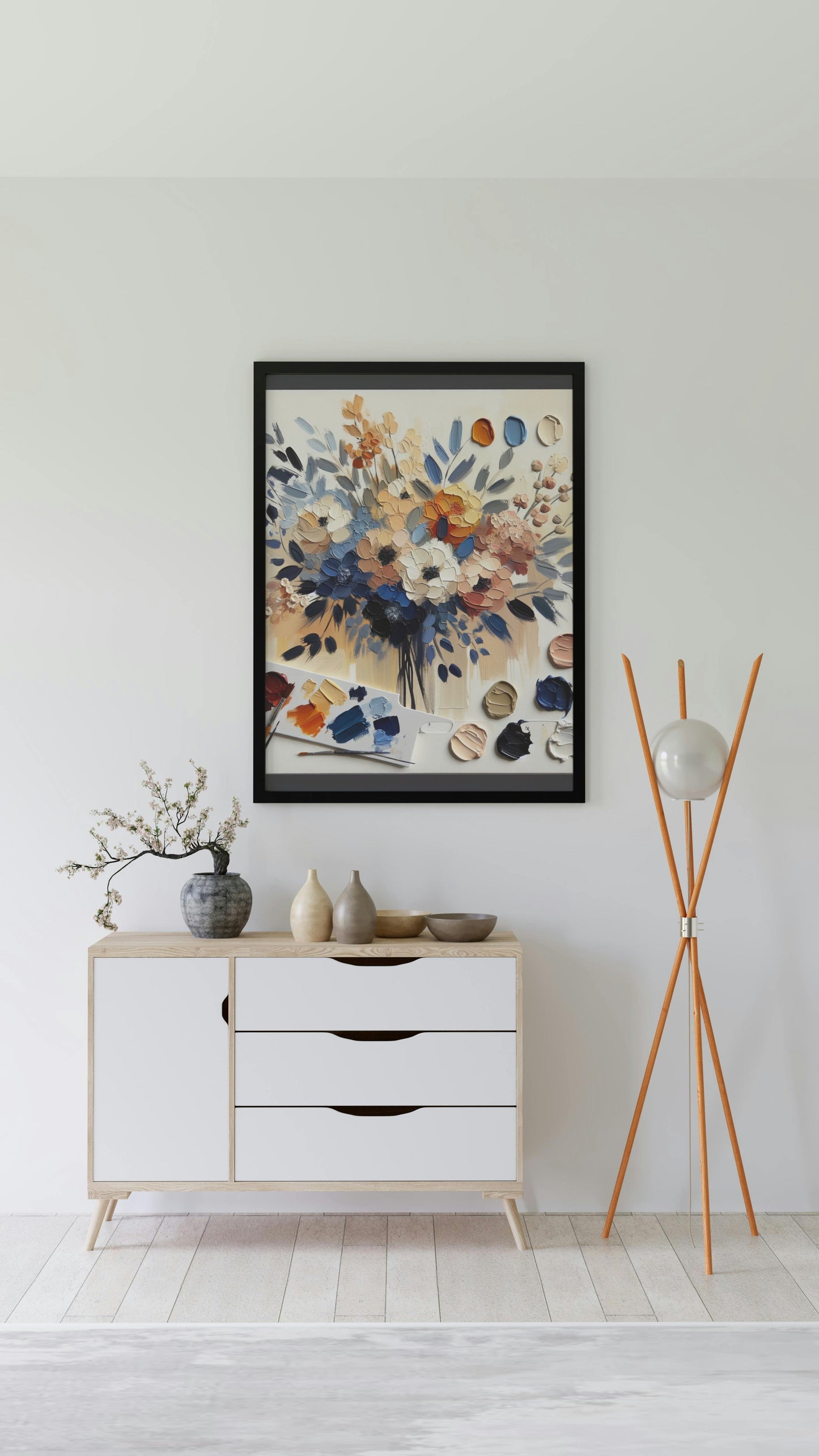 Vividus Floram Opus: Enthralling Oilpainting of Bright Blooms