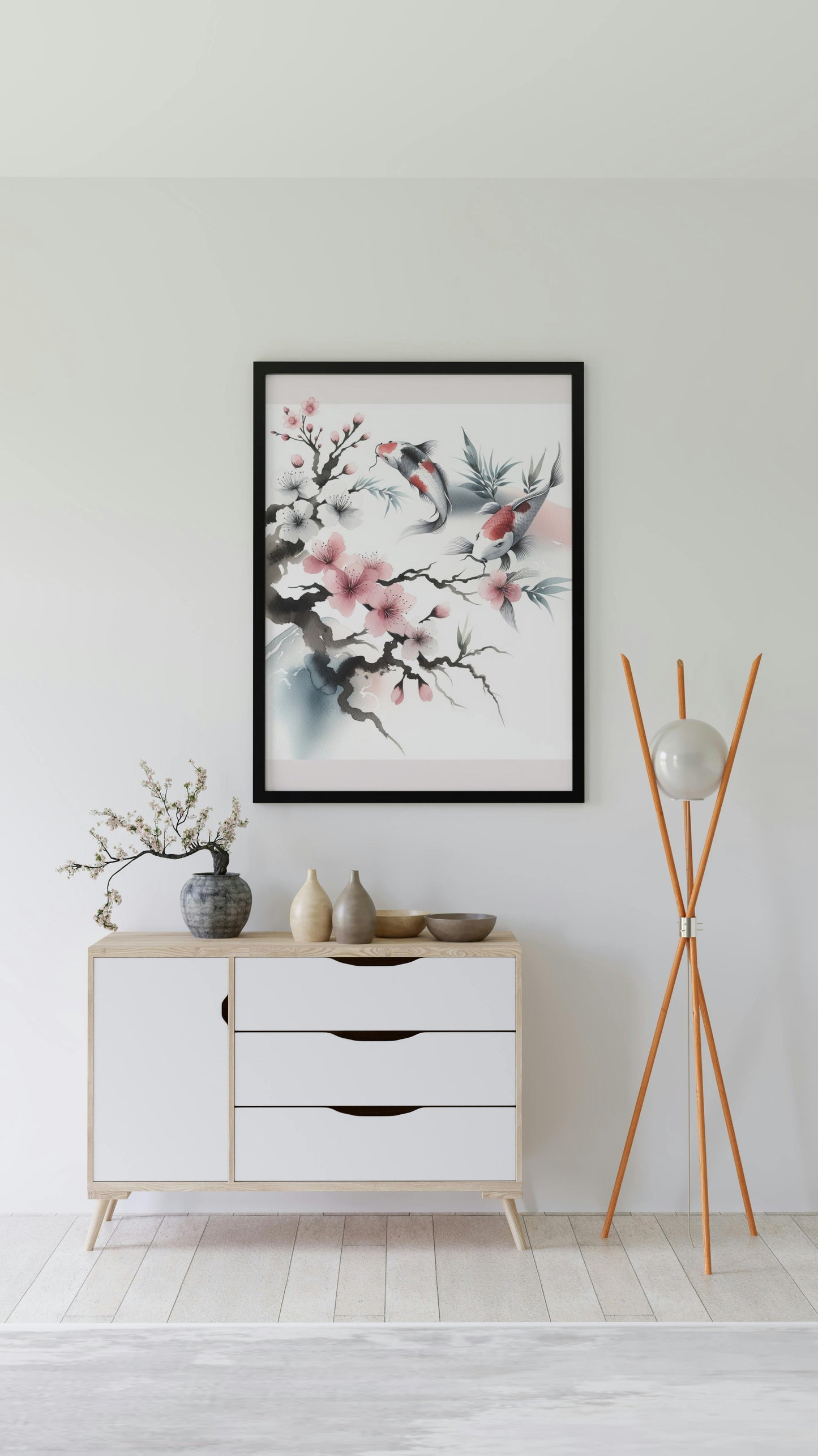 Elysian Ananda Sakura: Japanese Watercolor Serenity