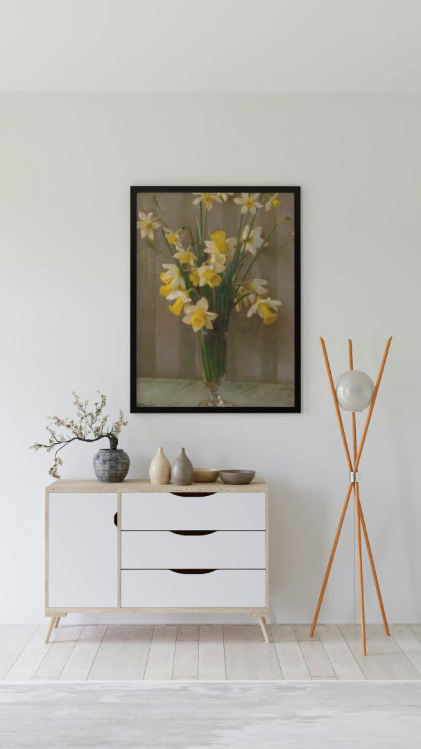 Daffodils by William Logsdail Realism Art dated 1935