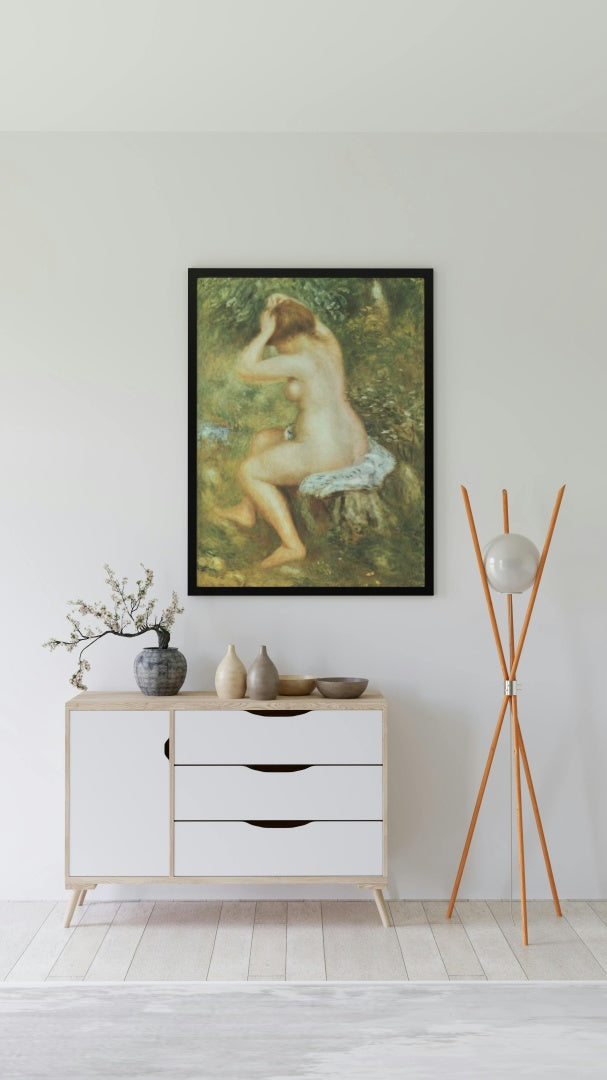 Bather is Styling by Pierre-Auguste Renoir Impressionism Art dated 1890