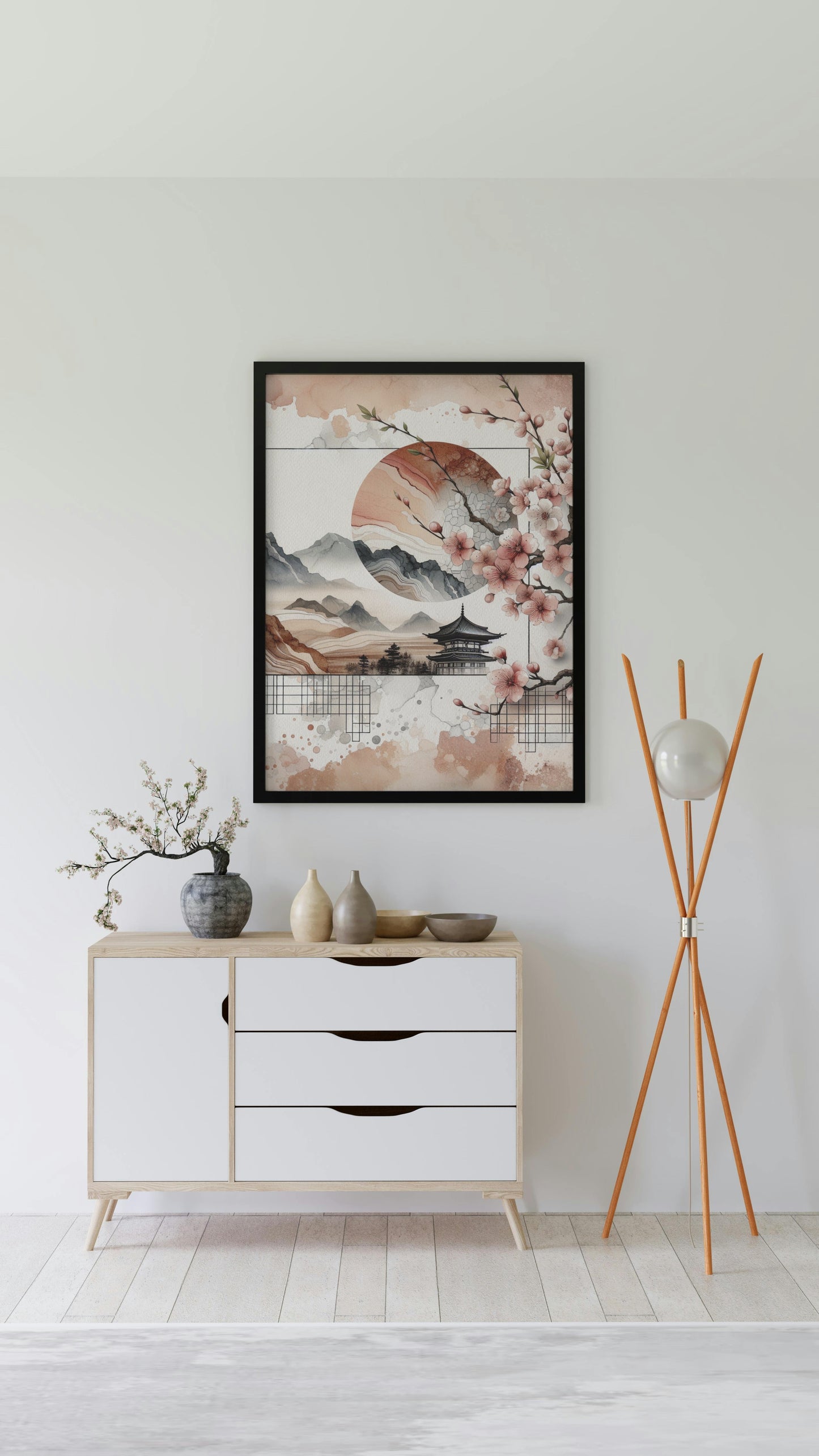 NaturaVividus Sakura: Ethereal Japanese Watercolor Art