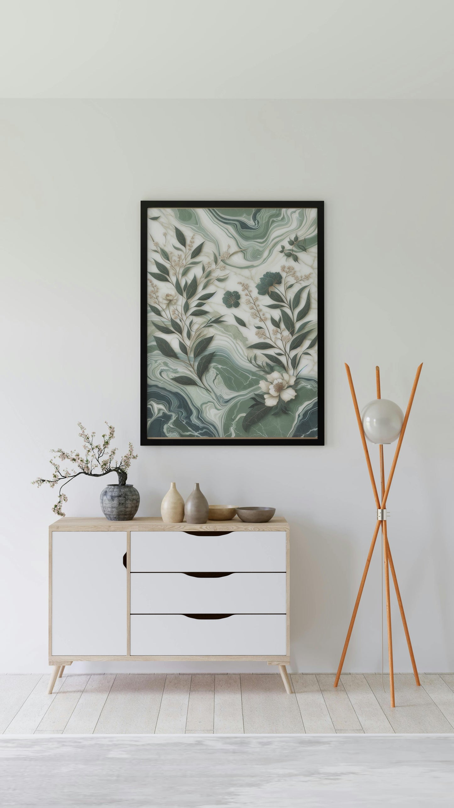 Verdant Vismaya Floral Oilpainting Art