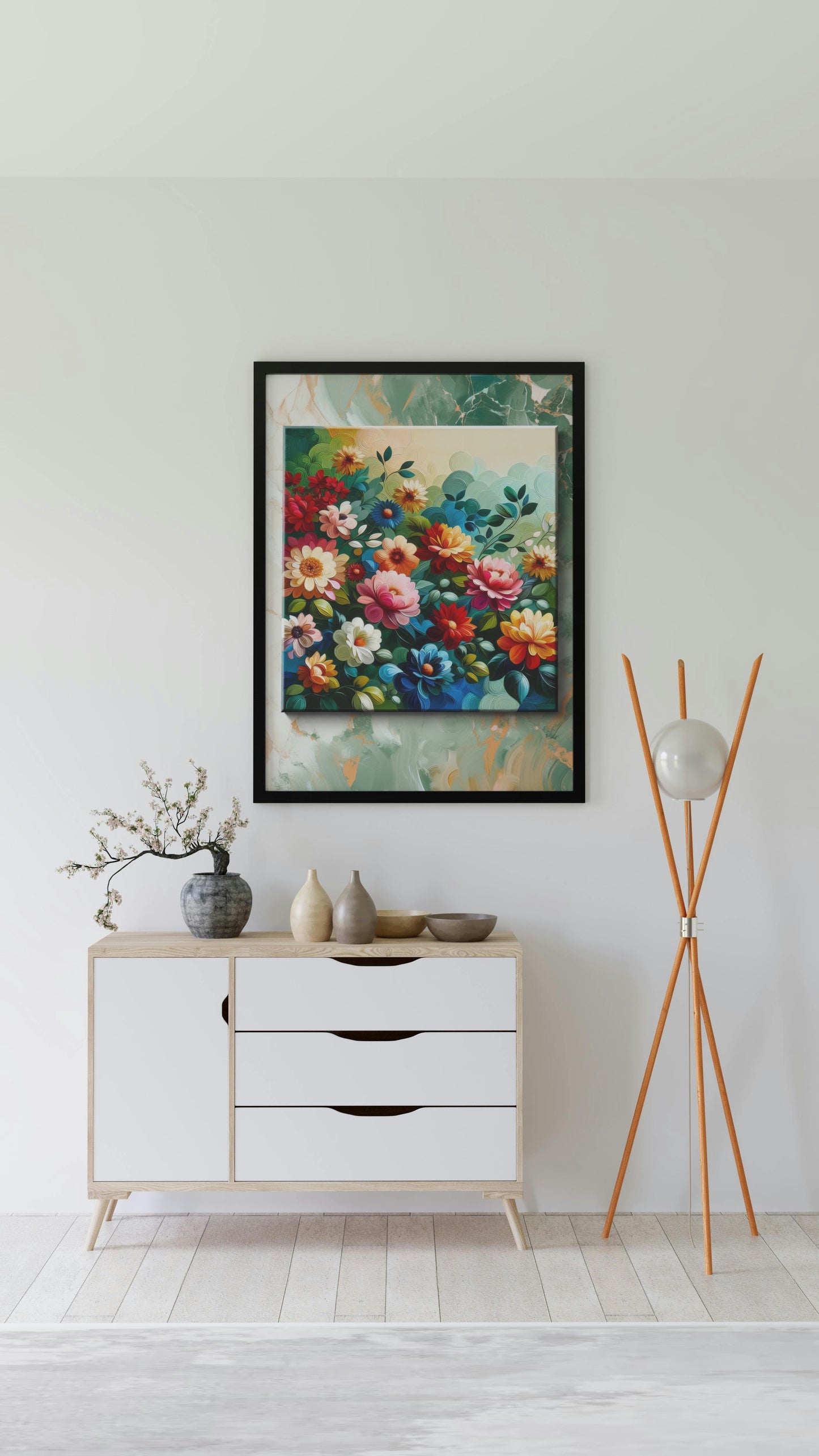 Vibrantus Florameticus: Modern Floral Oil Painting