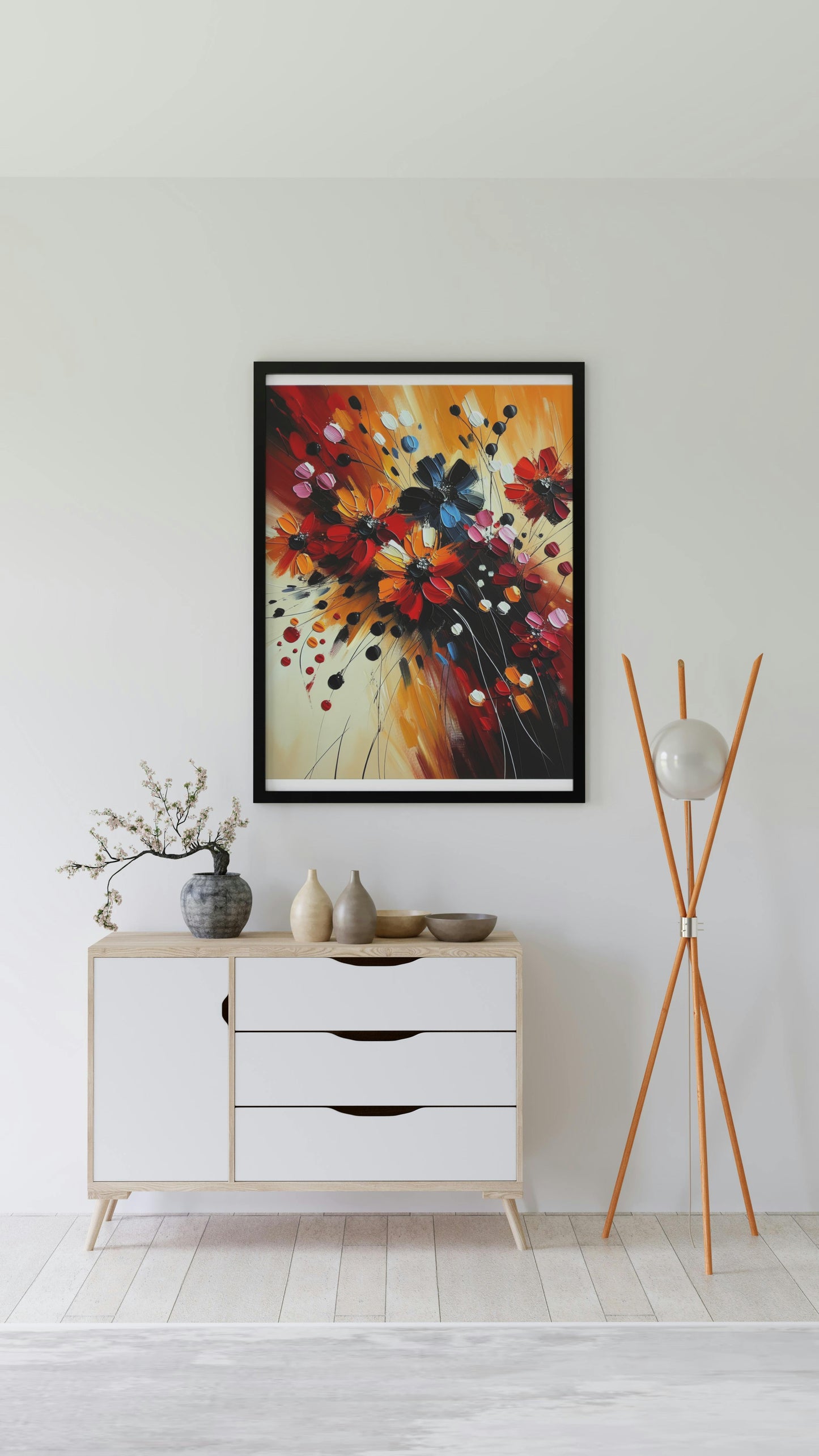 Vibrantus Floralis Magnifico - Modern Floral Oil Painting