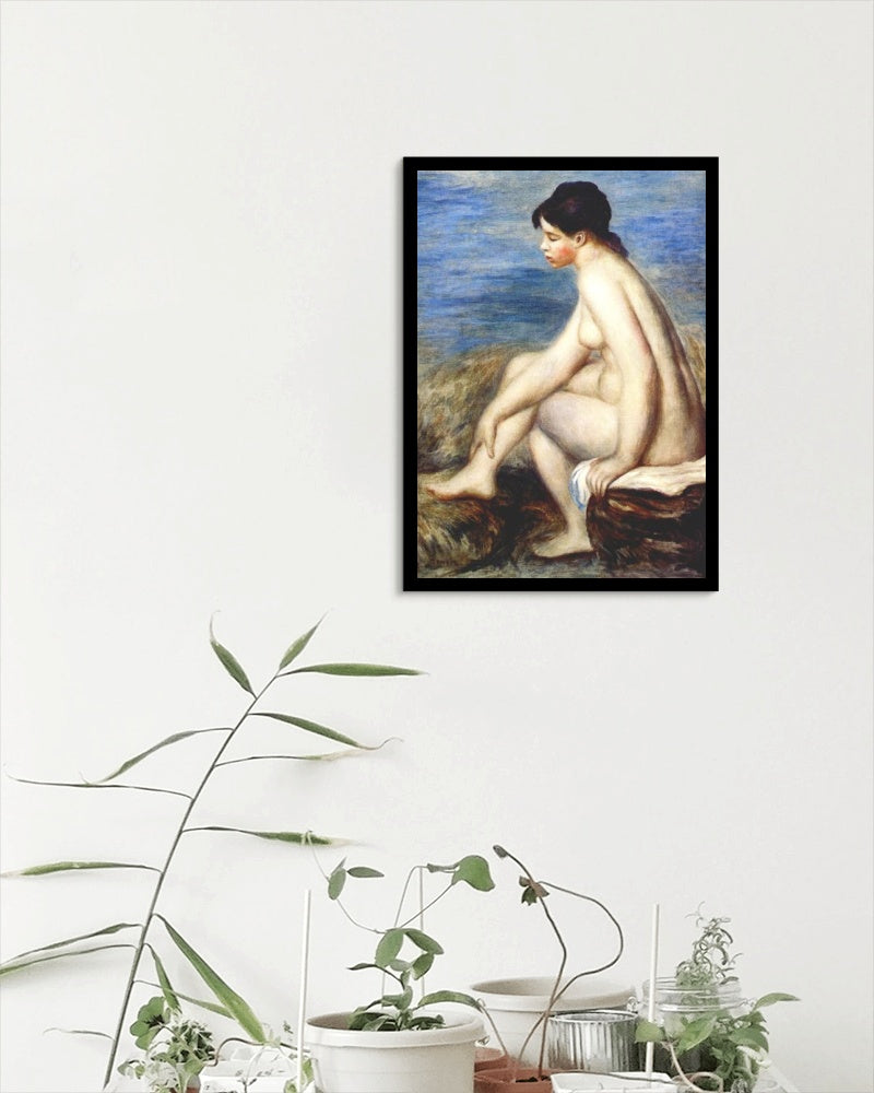 Bather by Pierre-Auguste Renoir Impressionism Art dated 1893