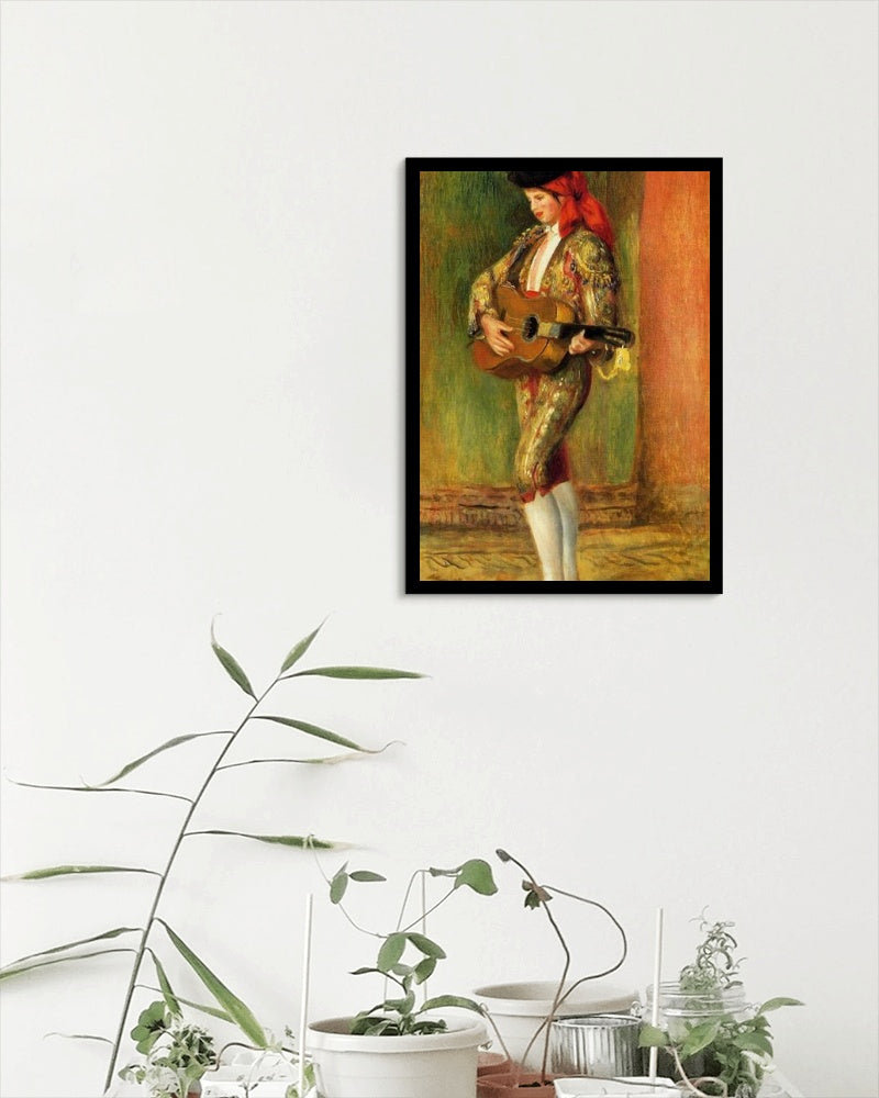 Young Guitarist Standing by Pierre-Auguste Renoir Impressionism Art dated 1897