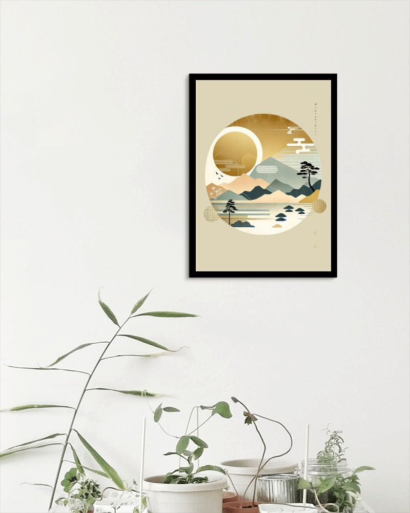 AurumVireo Japanese Art: Ethereal Luminance