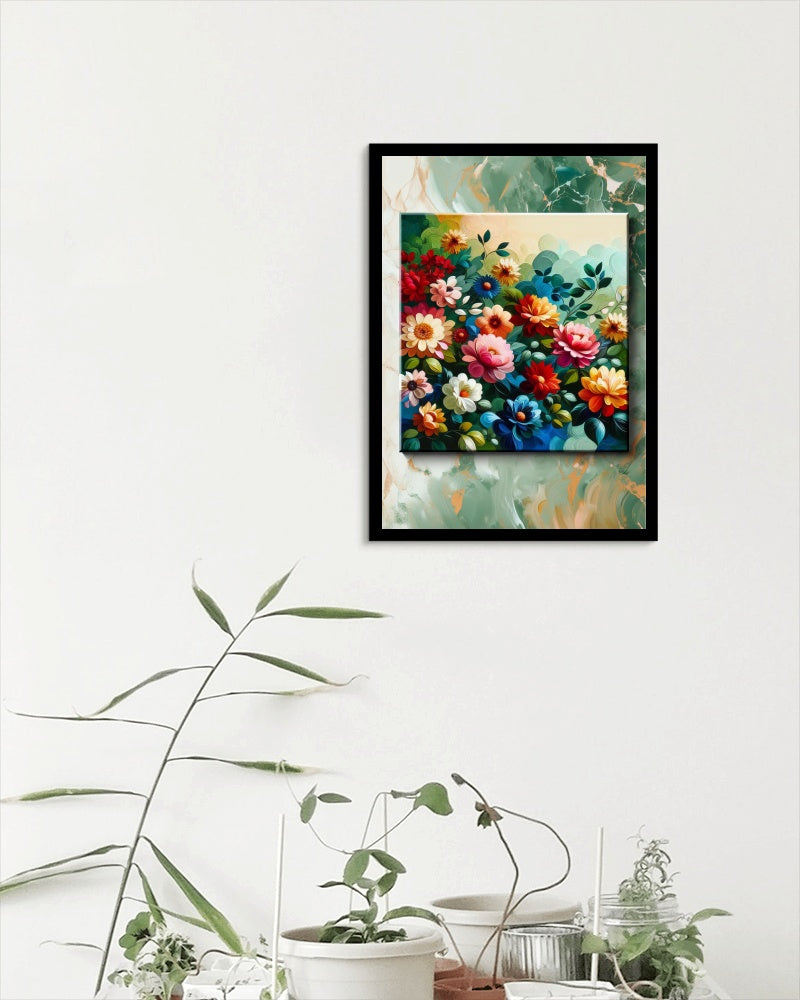 Vibrantus Florameticus: Modern Floral Oil Painting