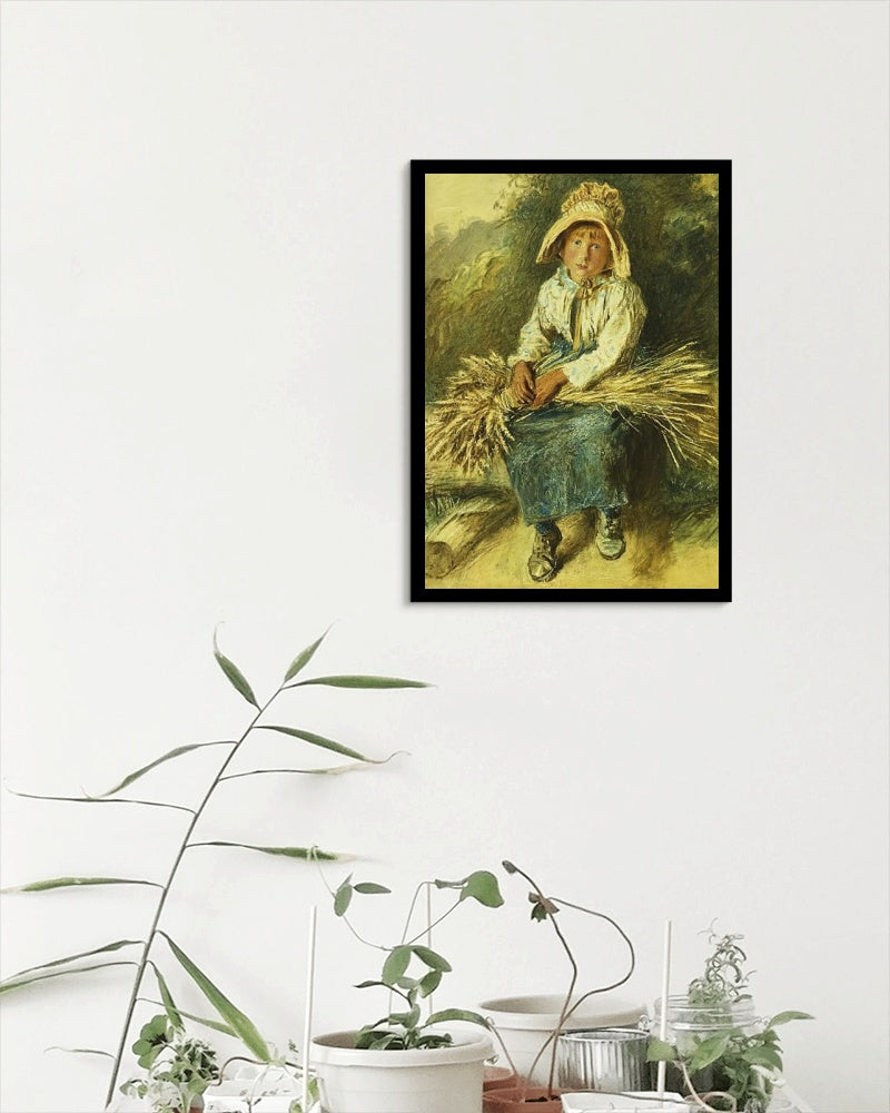 The young gleaner by William Henry Hunt Naturalism Art