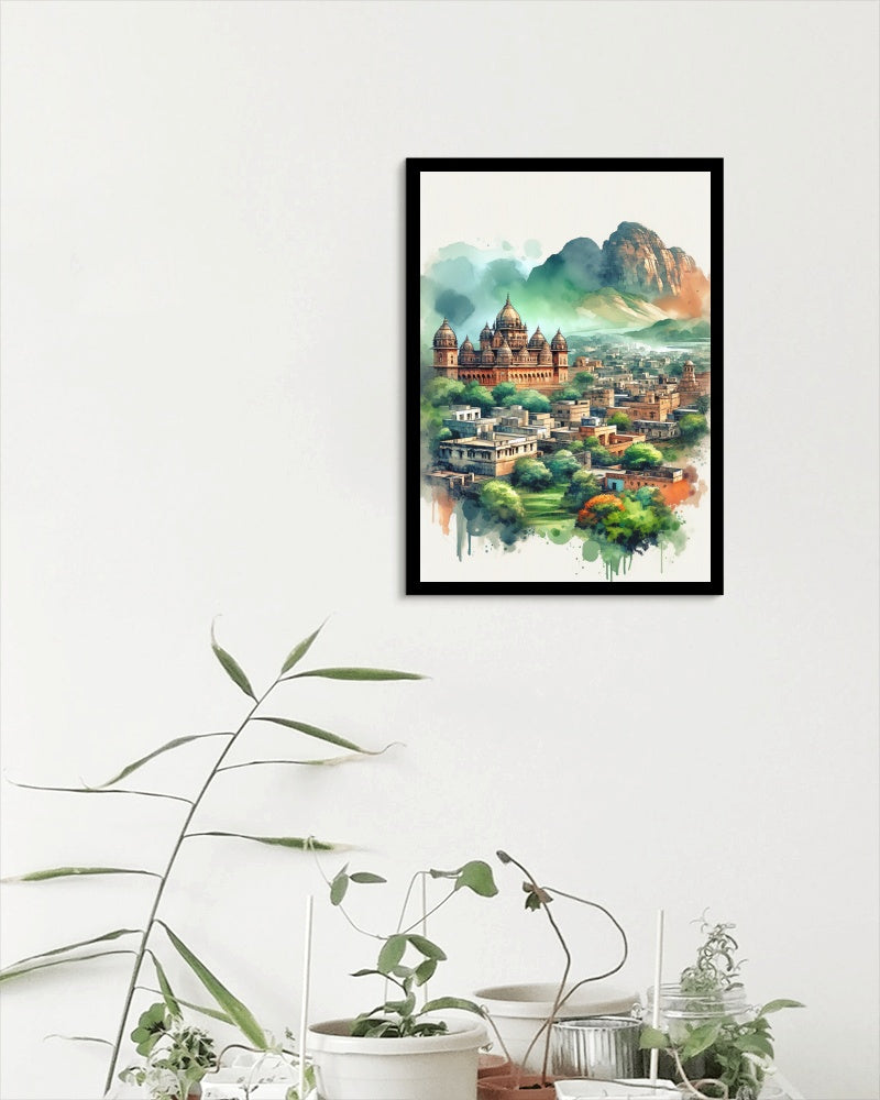 Serenus Virentis Indian Landscape Art: Captivating Cities, Quaint Villages, and Ethereal Towns