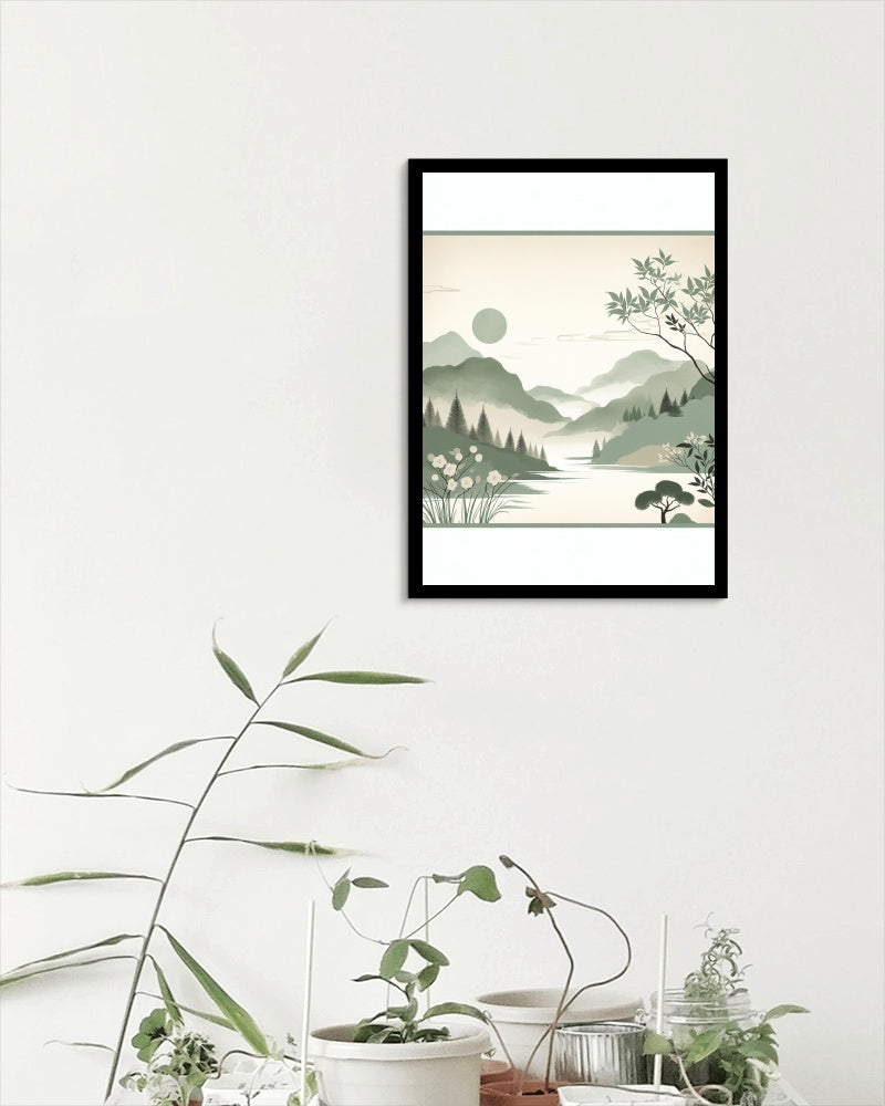 Seraphicus Natura: Elegant & Tranquil Japanese Watercolor Art