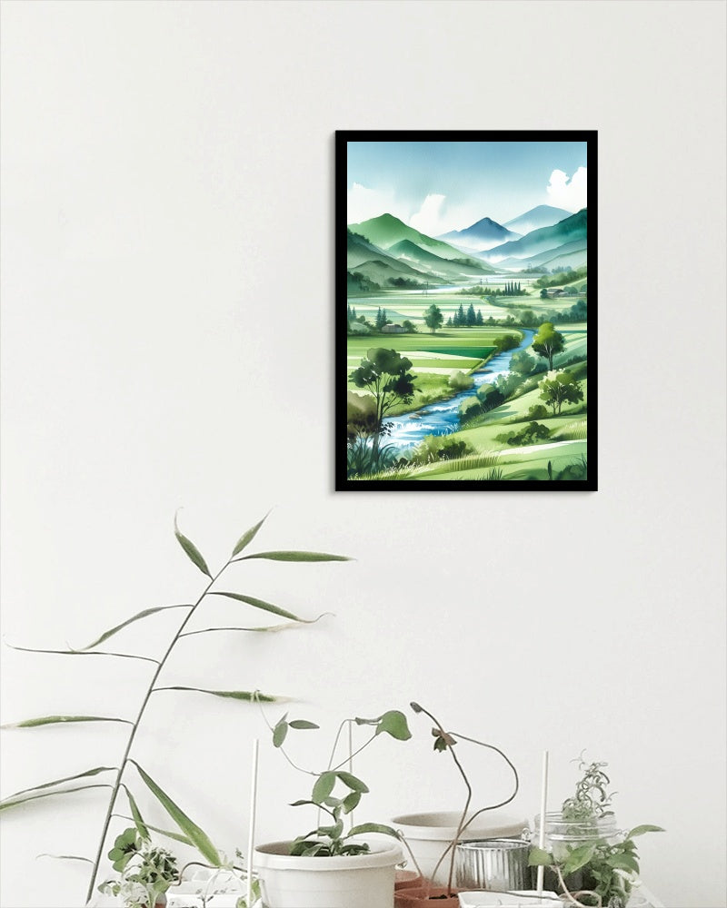 Verdantis Anima Serene Landscape Art