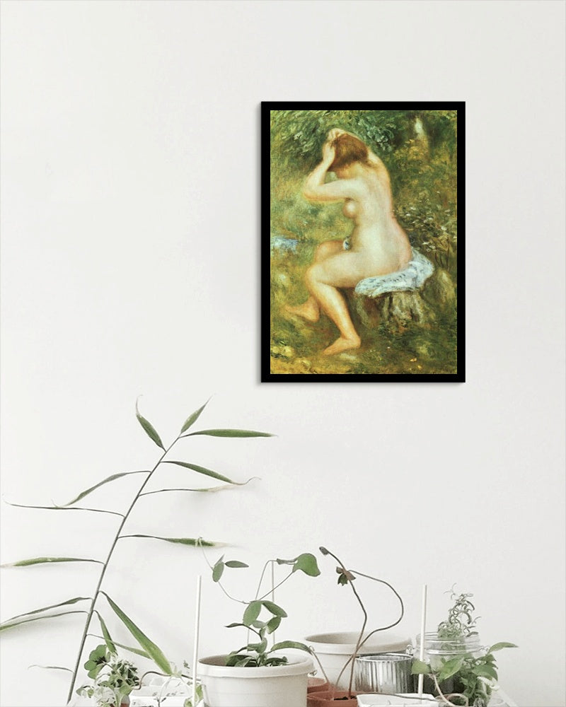 Bather is Styling by Pierre-Auguste Renoir Impressionism Art dated 1890