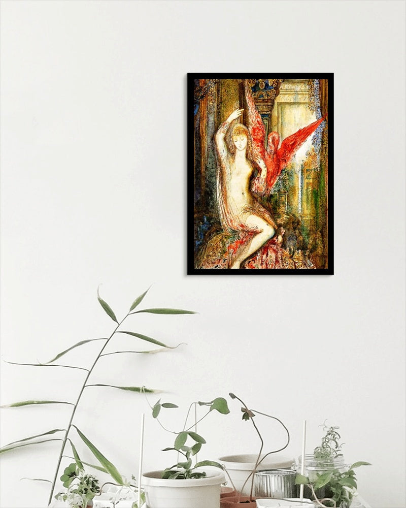 Woman with the Pink Ibis by Gustave Moreau Symbolism Art