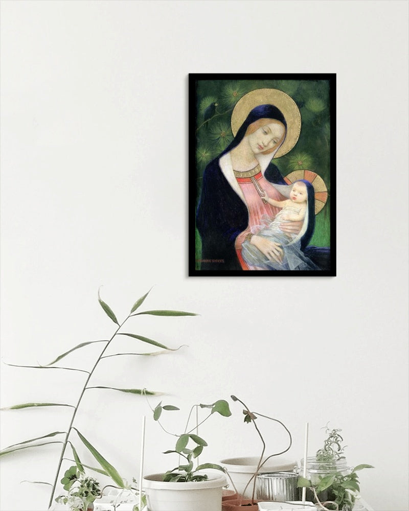 Madonna of the Fir Tree by Marianne Stokes Art Nouveau (Modern) Art dated 1925