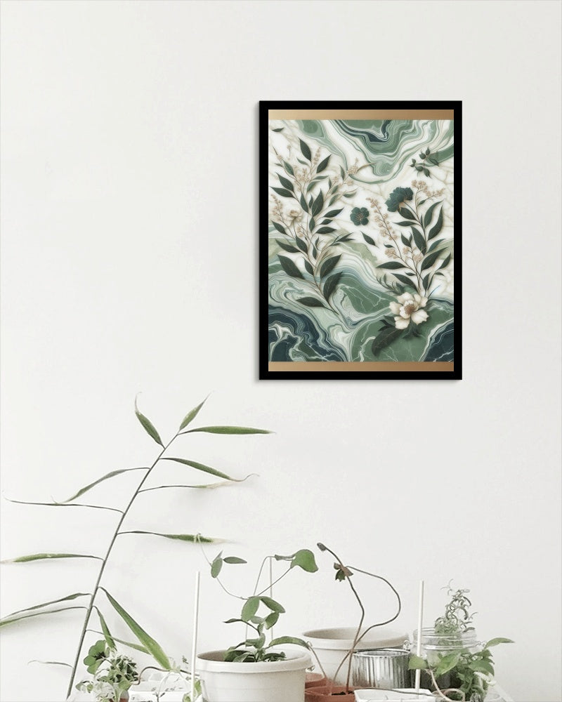 Verdant Vismaya Floral Oilpainting Art