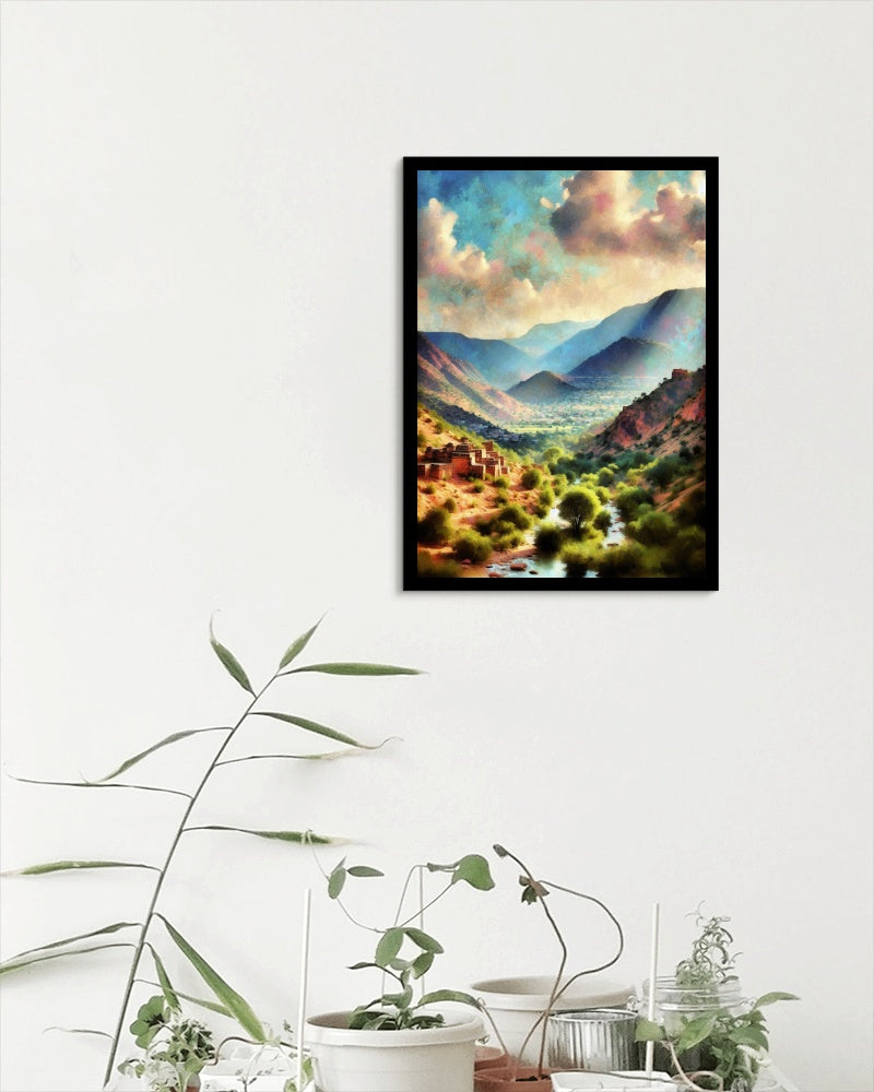 Seraphic Aravalli Pristinus Landscape Oilpainting