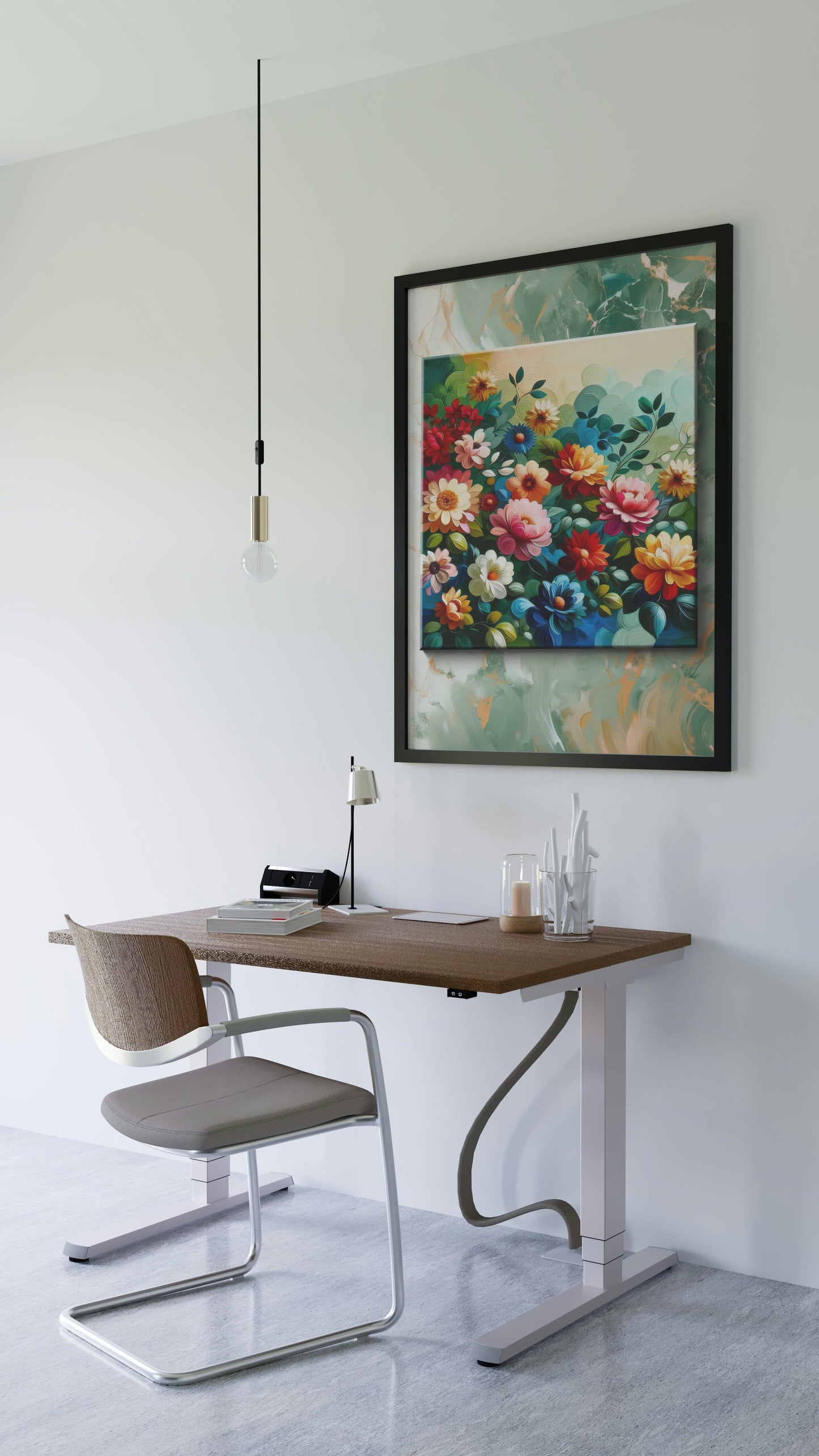 Vibrantus Florameticus: Modern Floral Oil Painting