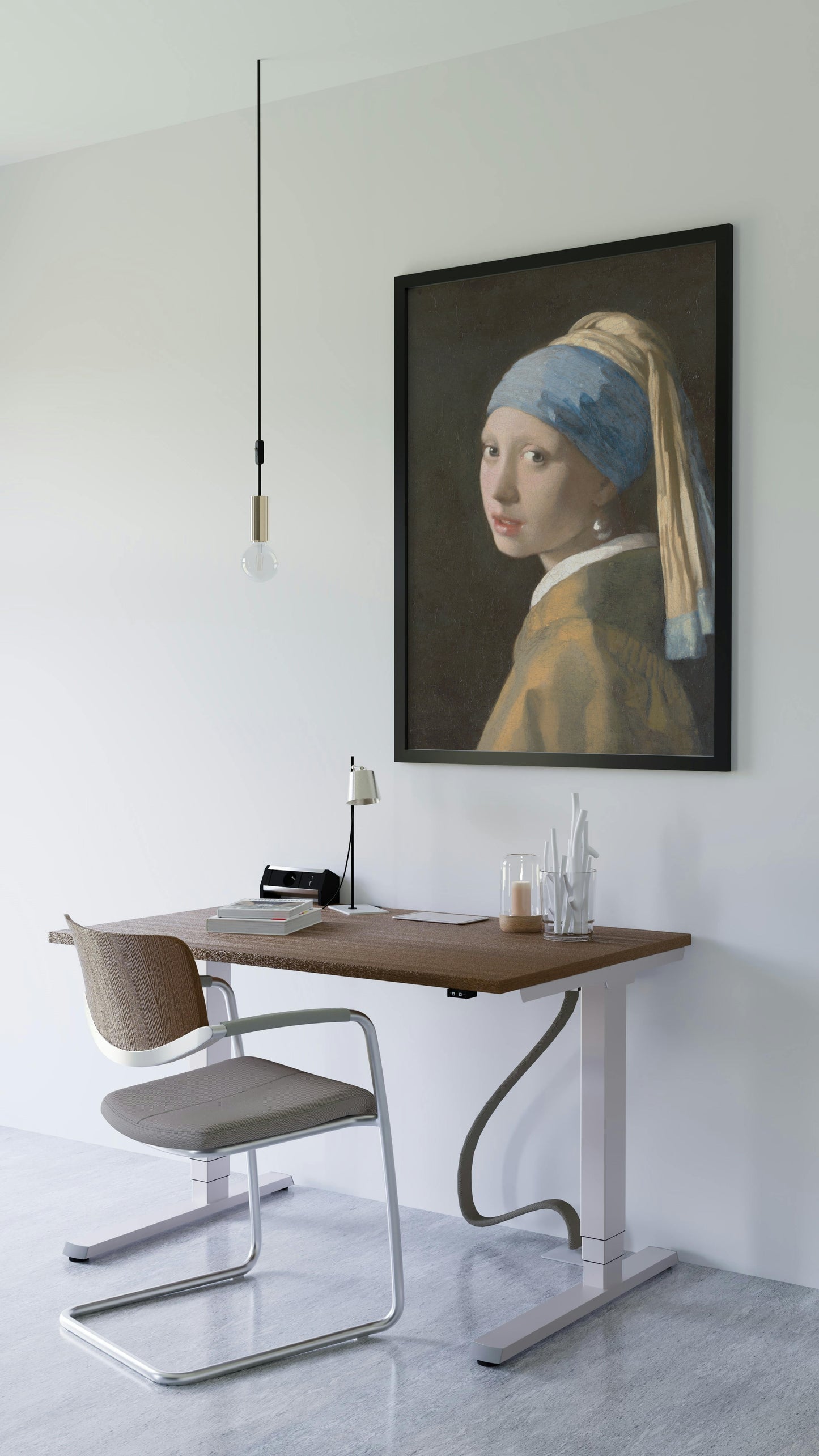 Girl with a Pearl Earring - Reprint of Johannes Vermeer's Masterpiece