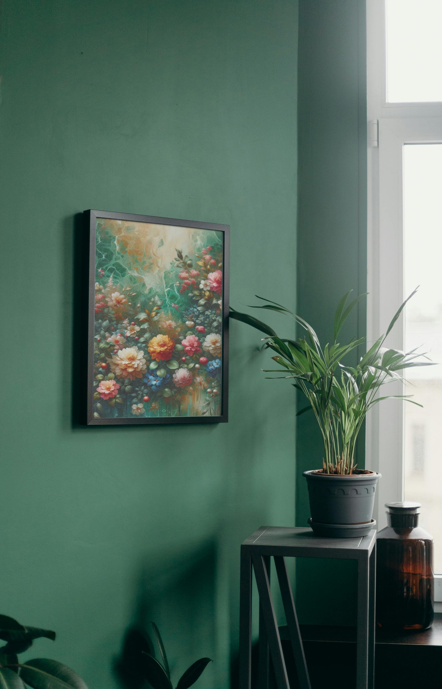 Vibrantus Blossomica Floral Oilpainting