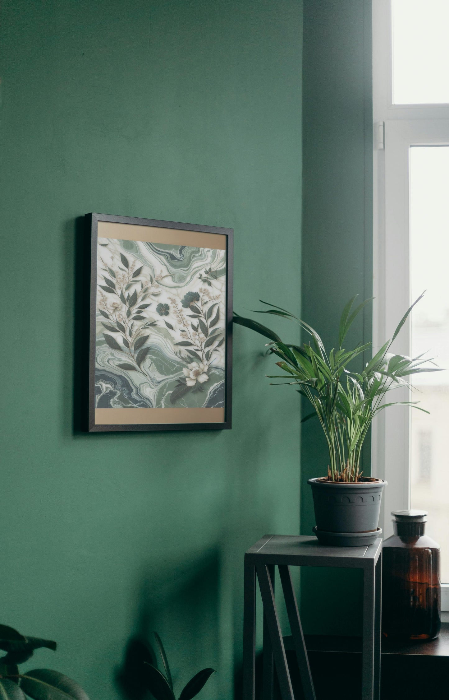 Verdant Vismaya Floral Oilpainting Art