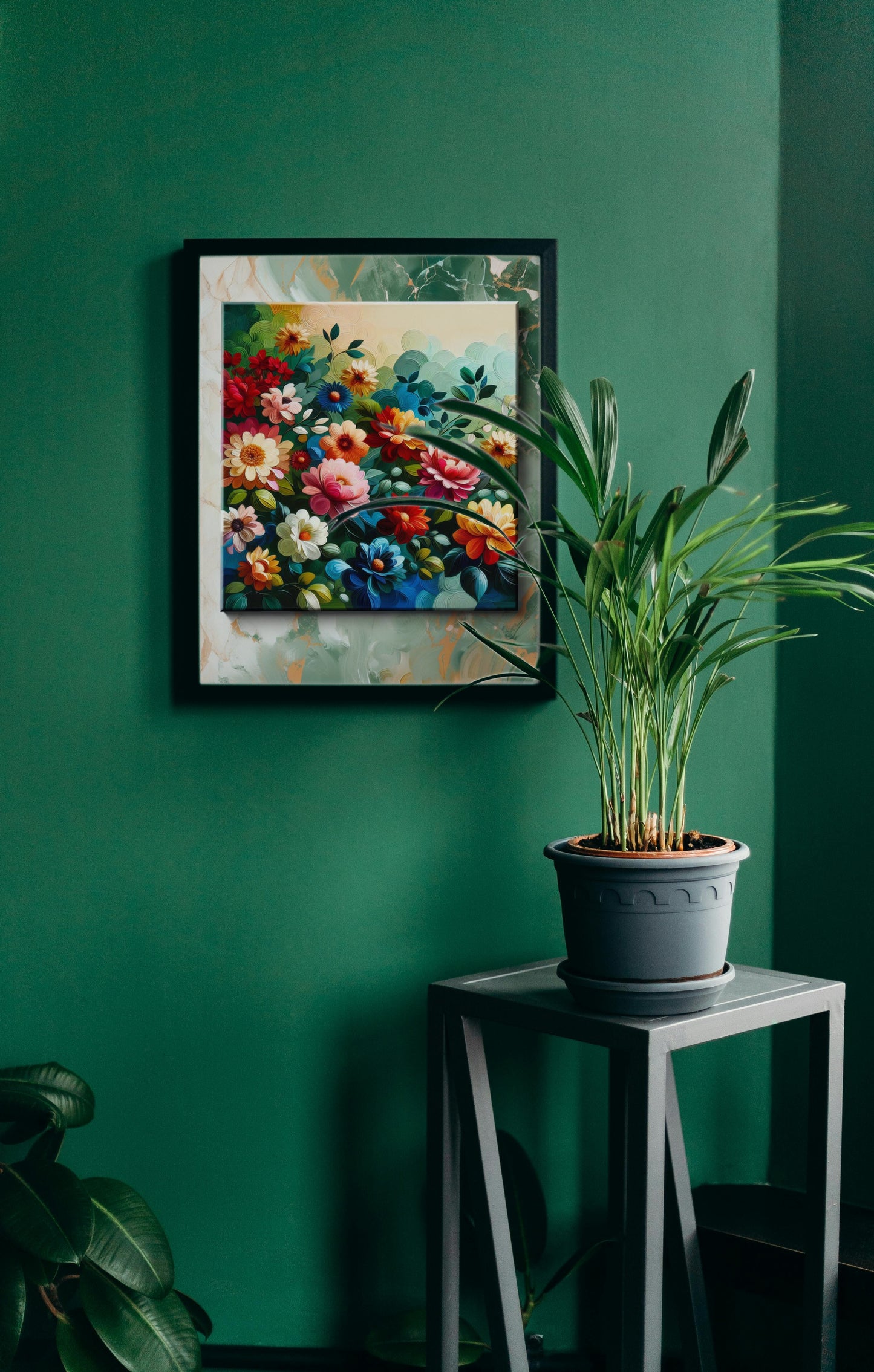 Vibrantus Florameticus: Modern Floral Oil Painting