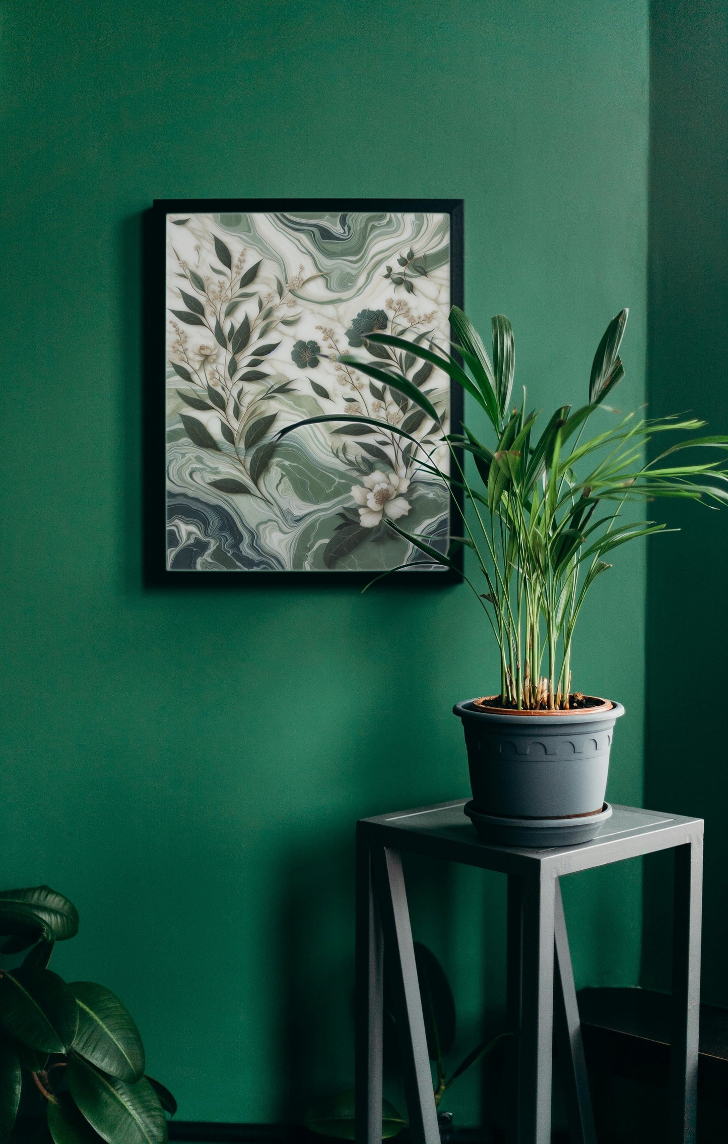 Verdant Vismaya Floral Oilpainting Art