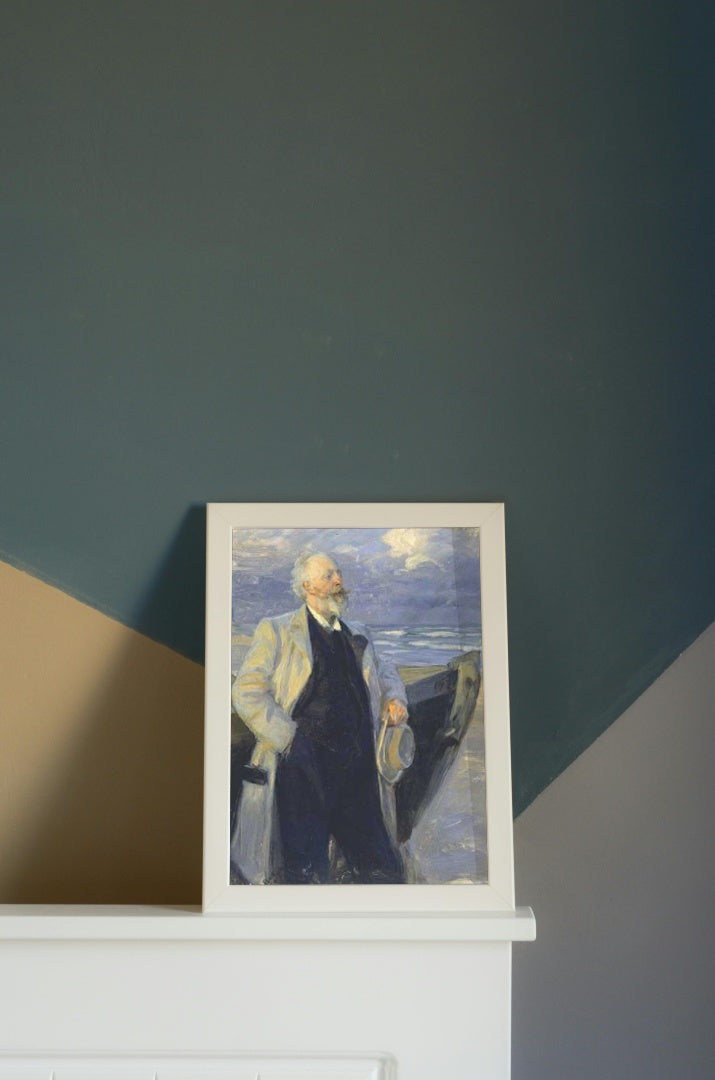 Holger Drachman by Peder Severin Kroyer Impressionism Art dated 1895