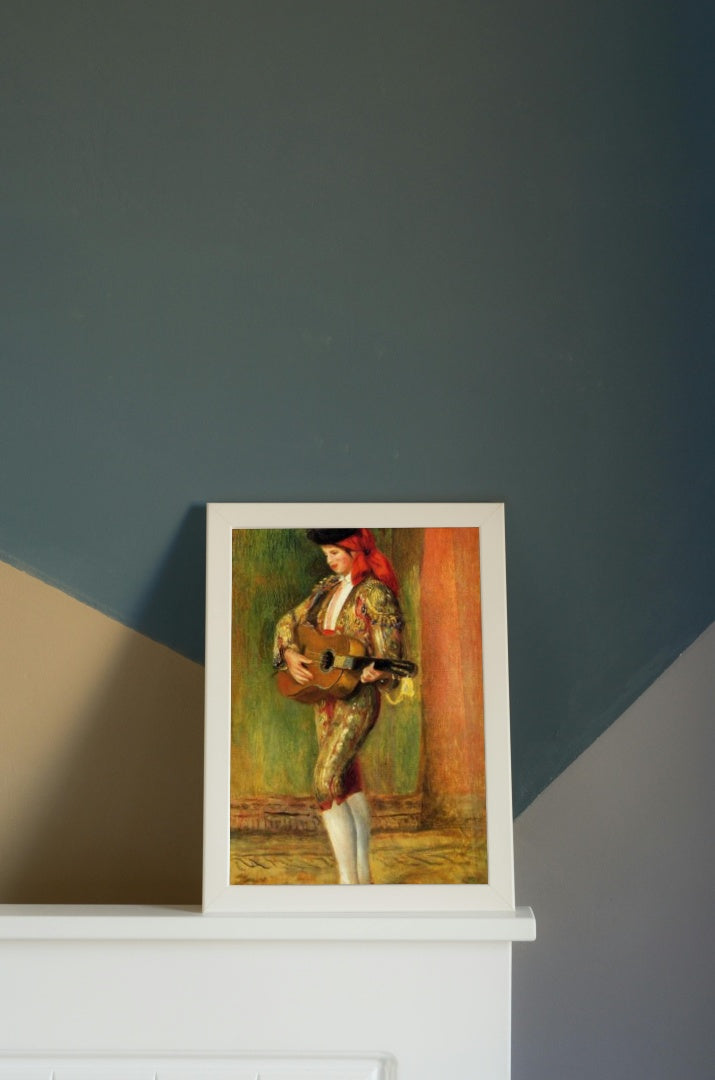 Young Guitarist Standing by Pierre-Auguste Renoir Impressionism Art dated 1897