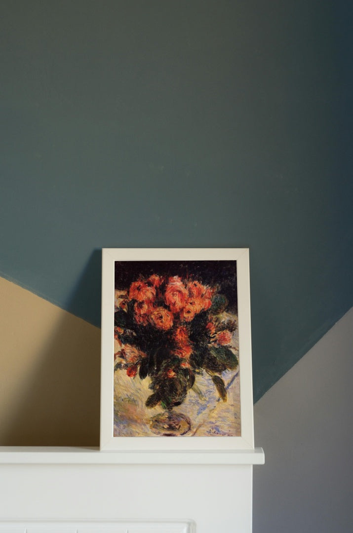 Roses by Pierre-Auguste Renoir Impressionism Art dated 1890