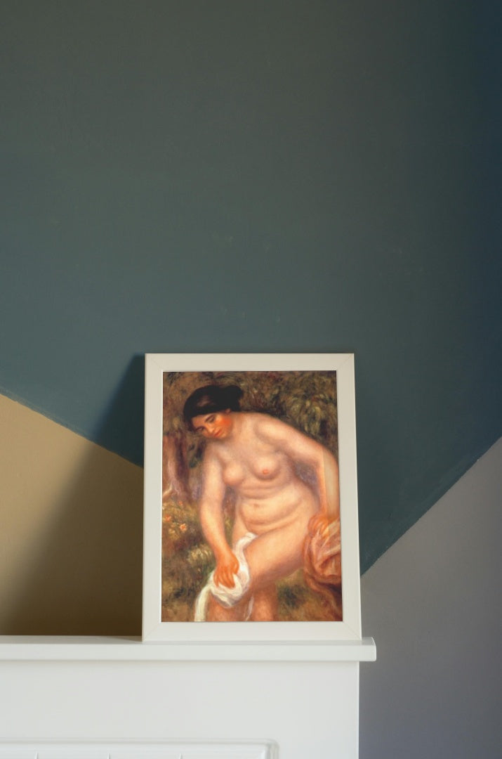 Bather drying herself by Pierre-Auguste Renoir Impressionism Art dated 1895