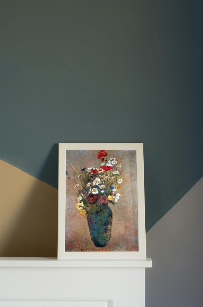 Vase with flowers by Odilon Redon Realism Art