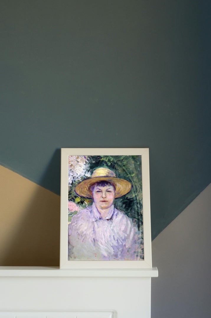 Portrait of Madame Renoir by Gustave Caillebotte Impressionism Art dated 1888