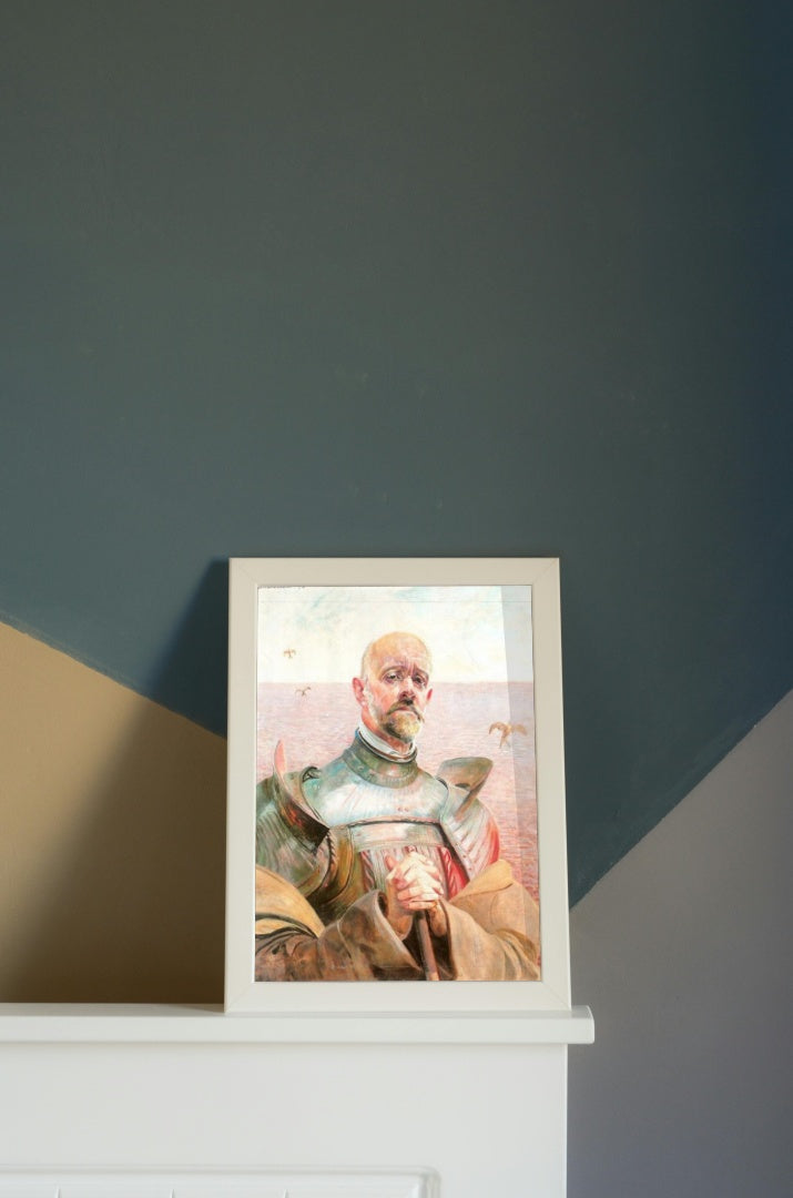 Self-portrait in an armour by Jacek Malczewski Art Nouveau (Modern) Art