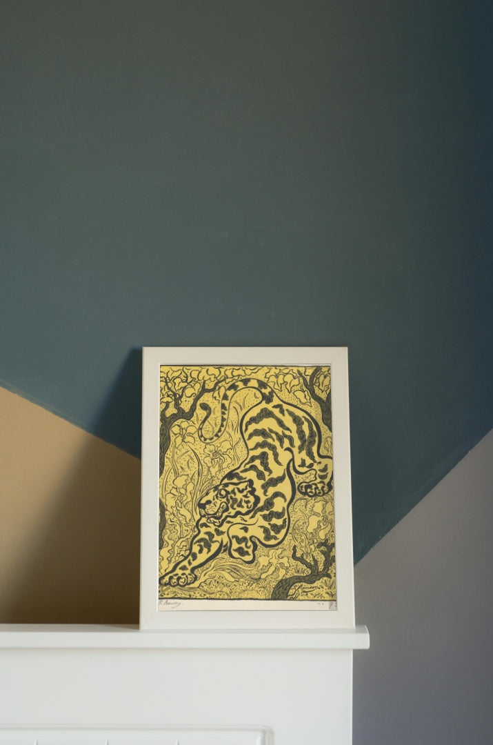 Tiger in the Jungle by Paul Ranson Art Nouveau (Modern) Art