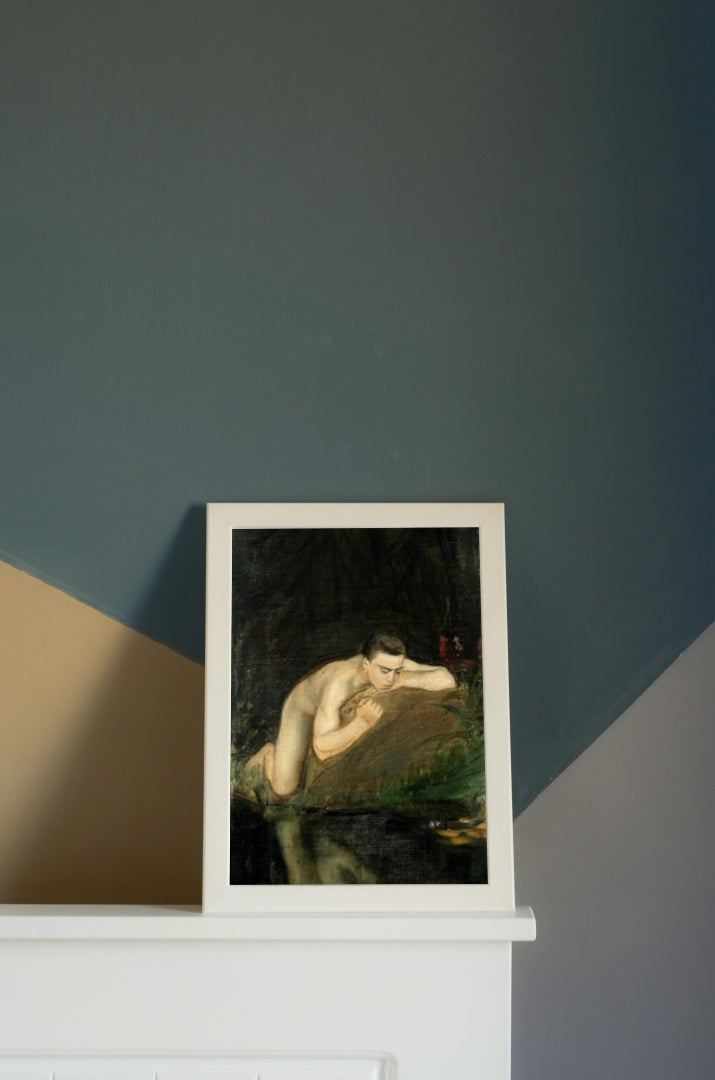 Narcissus by Magnus Enckell Symbolism Art dated 1897