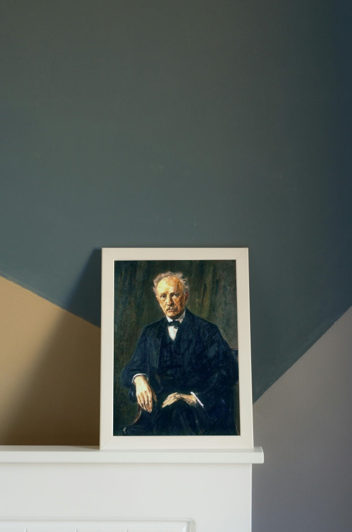 Portrait of Richard Strauss by Max Liebermann Impressionism Art dated 1918