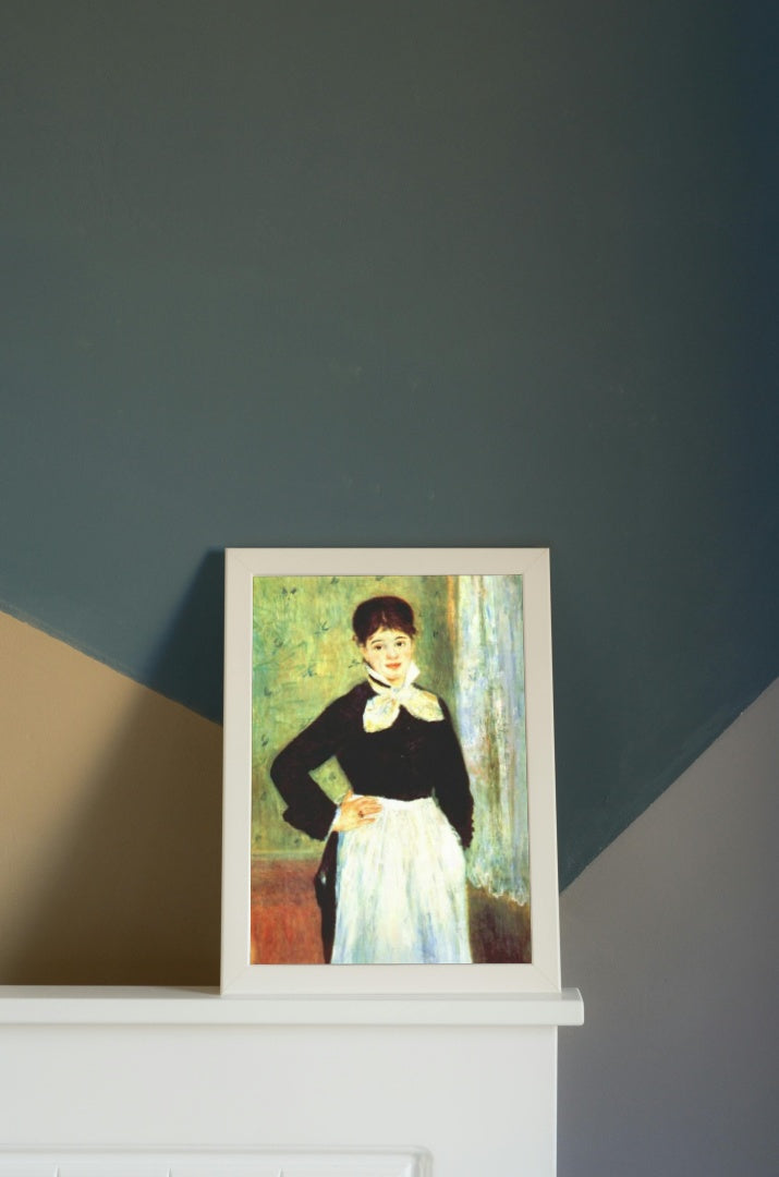 Serving Girl from Duval&#39;s Restaurant by Pierre-Auguste Renoir Impressionism Art dated 1874