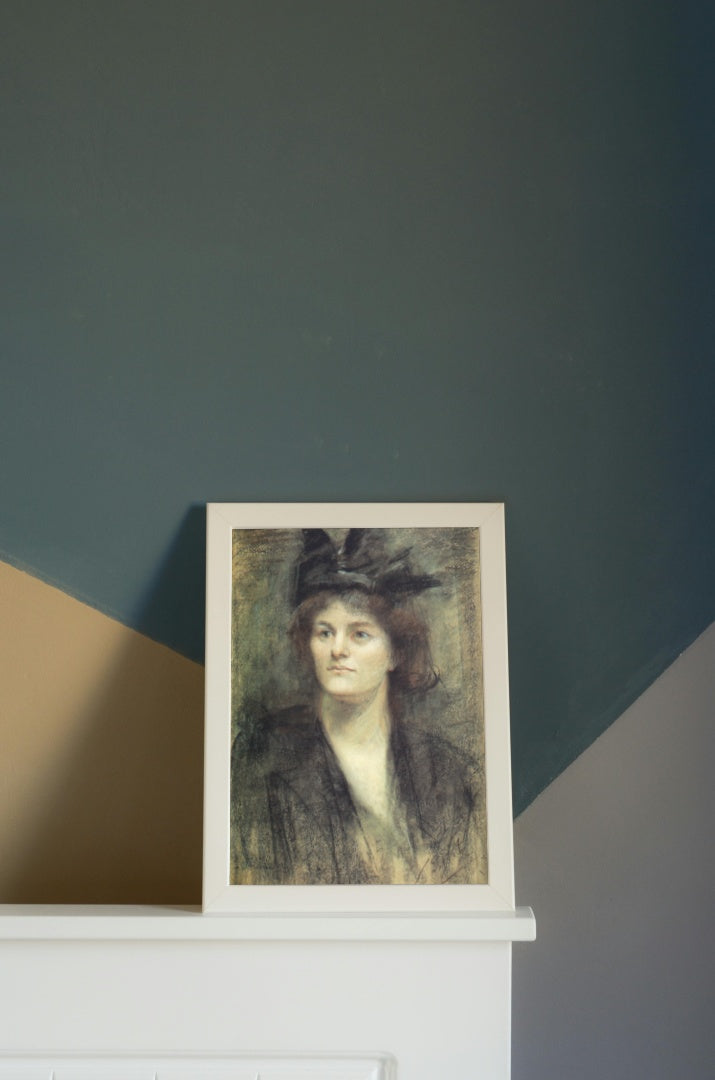 Maude Gonne by Sarah Purser Naturalism Art dated 1898